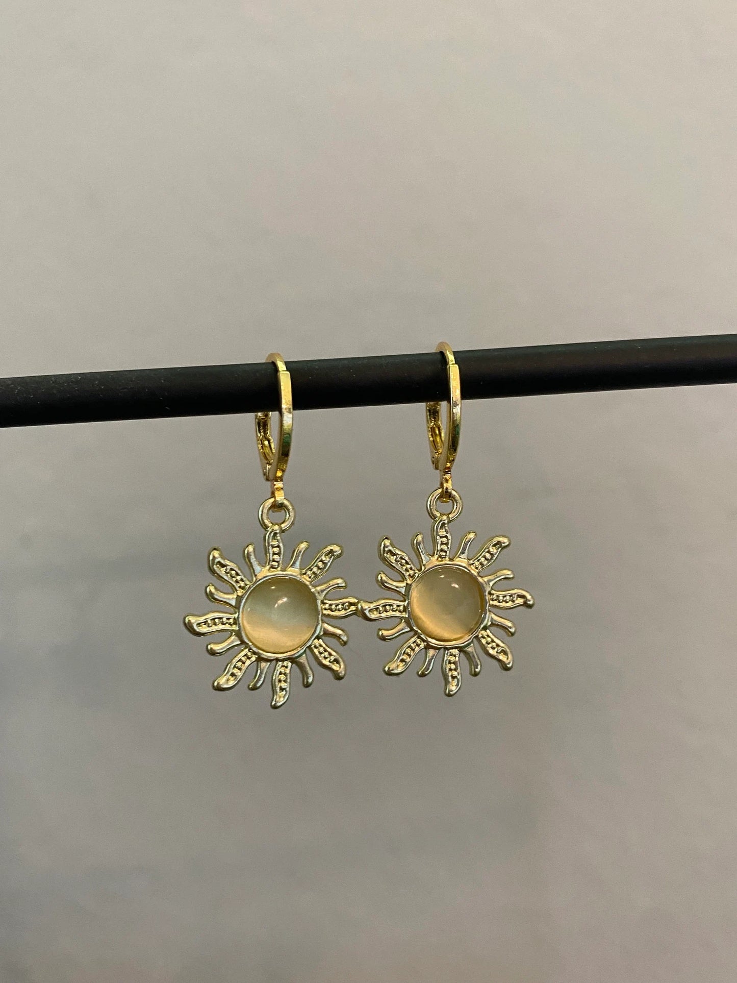 Sun Gold Huggie Earrings