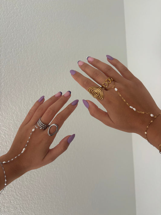 Double Pearl Handchain