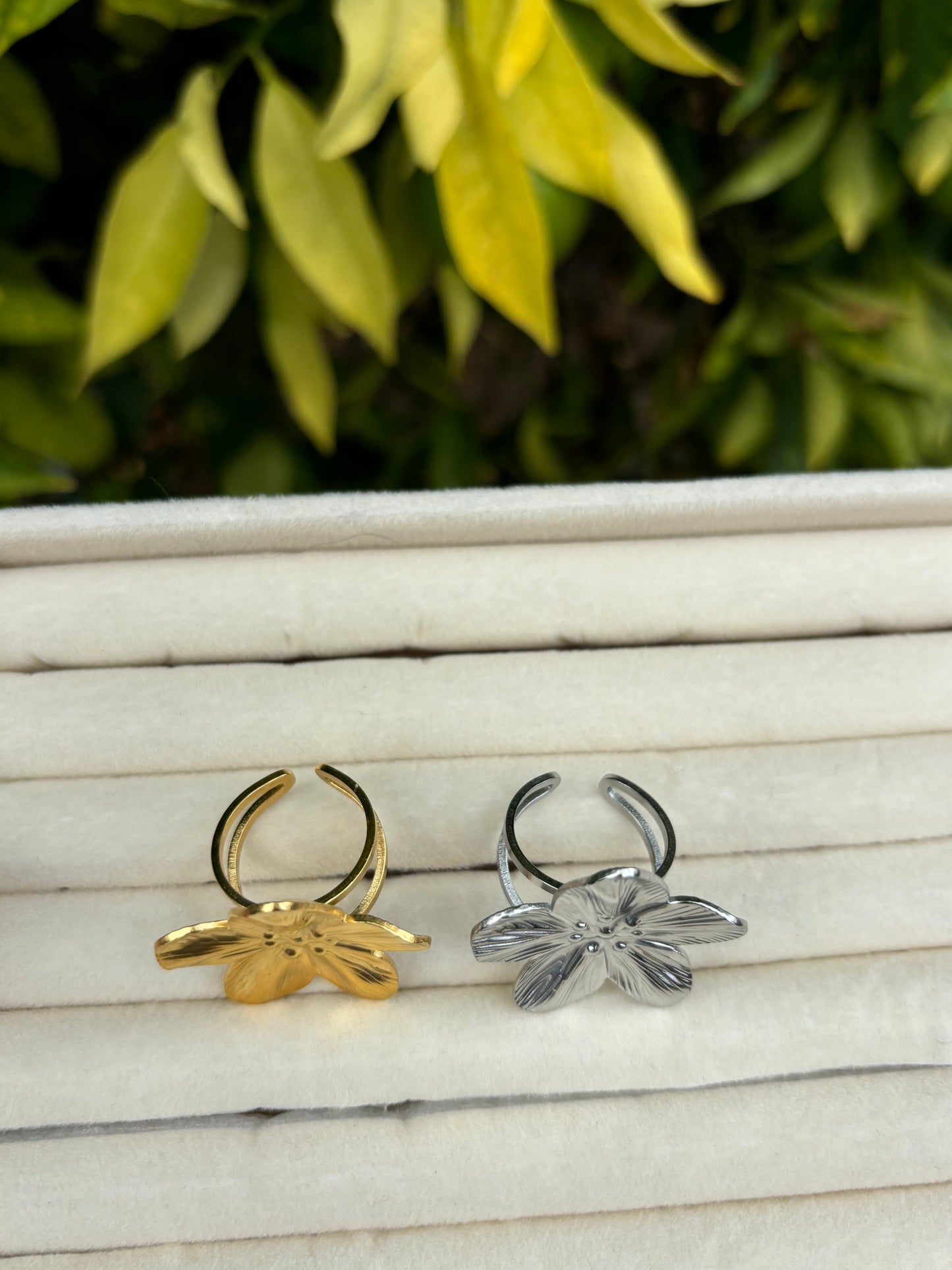 Chunky Flower Rings