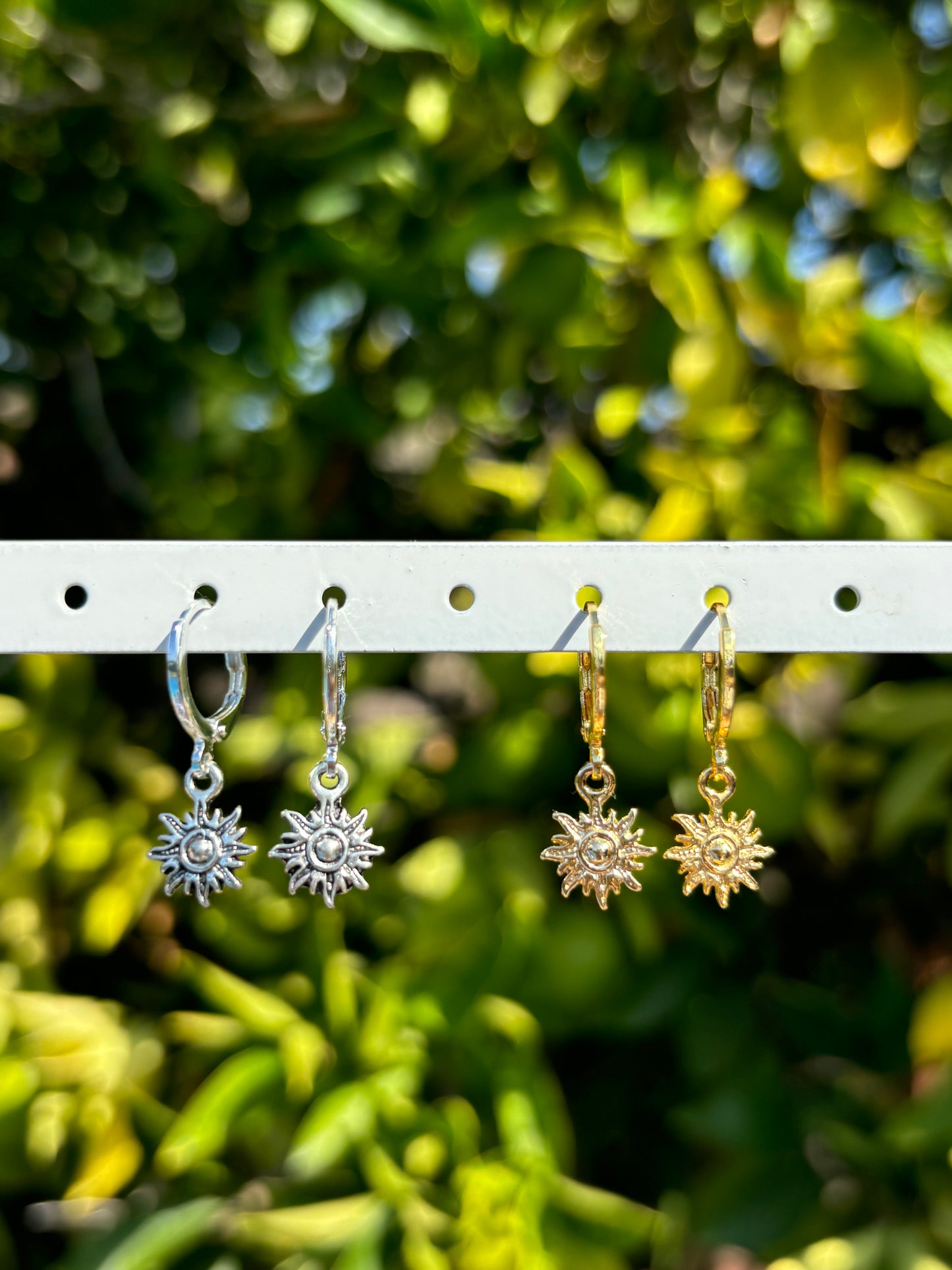 Mini Sun Huggie Earrings
