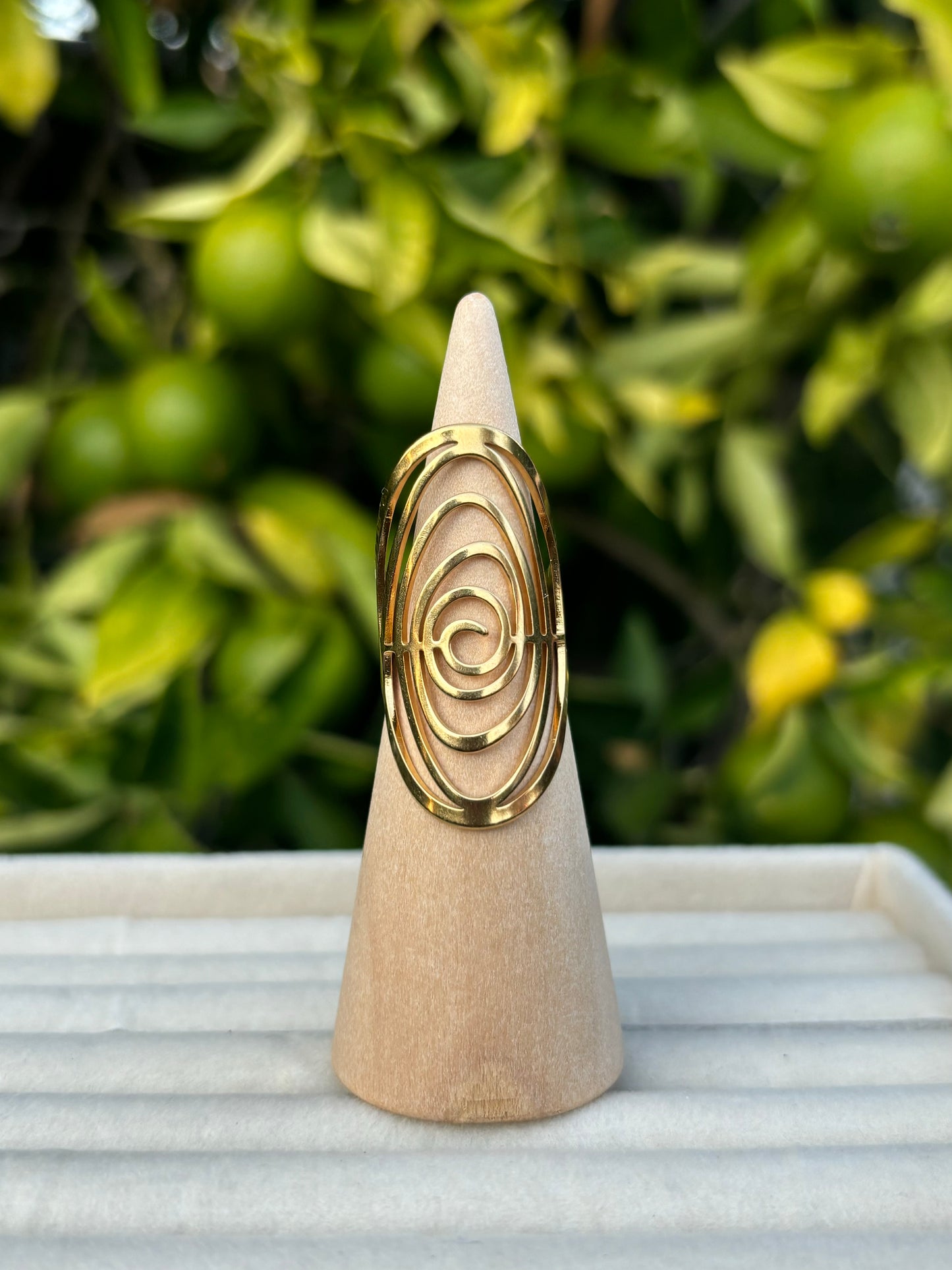 Chunky Spiral Gold Ring