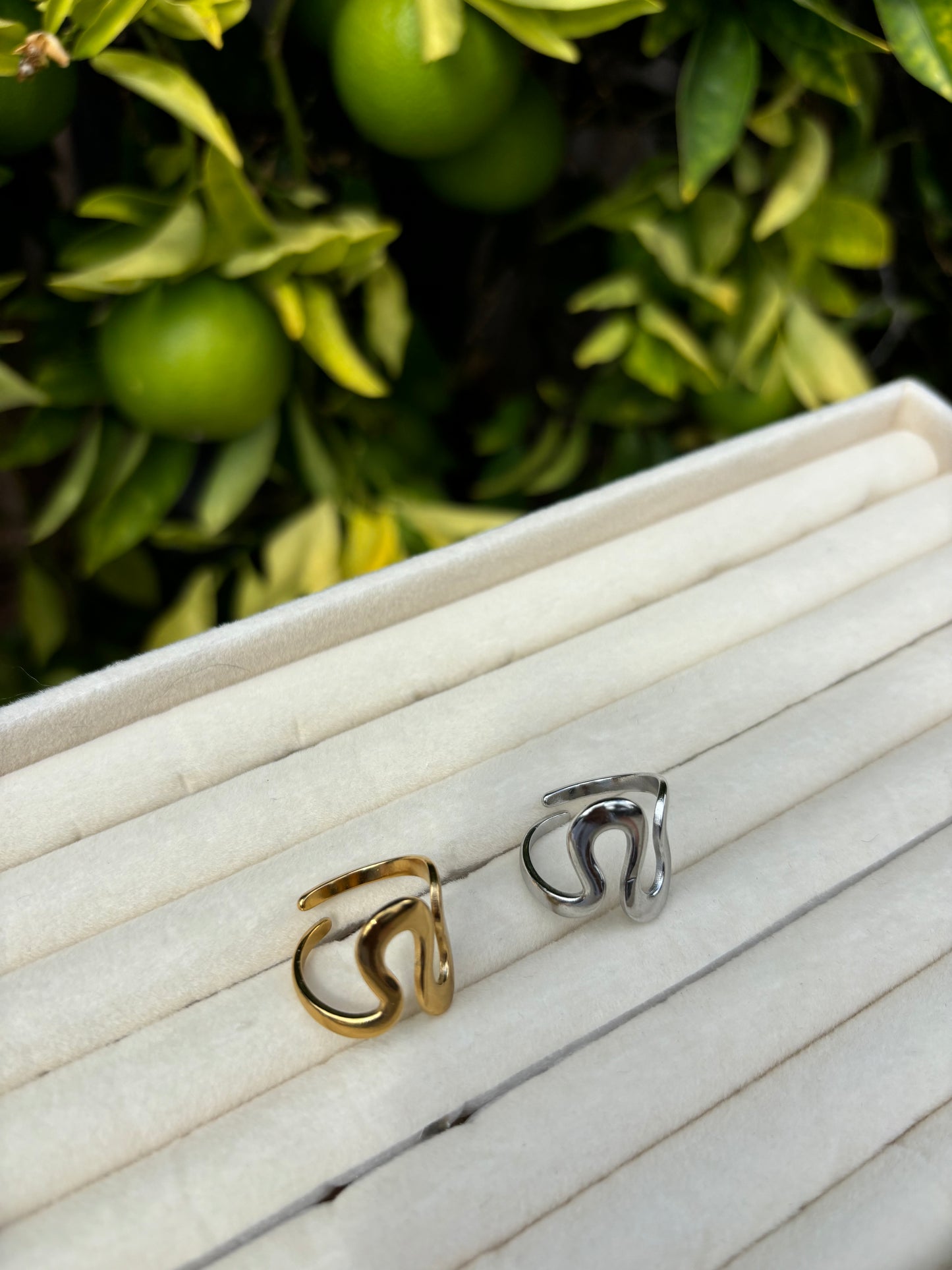 Swirly Adjustable Rings