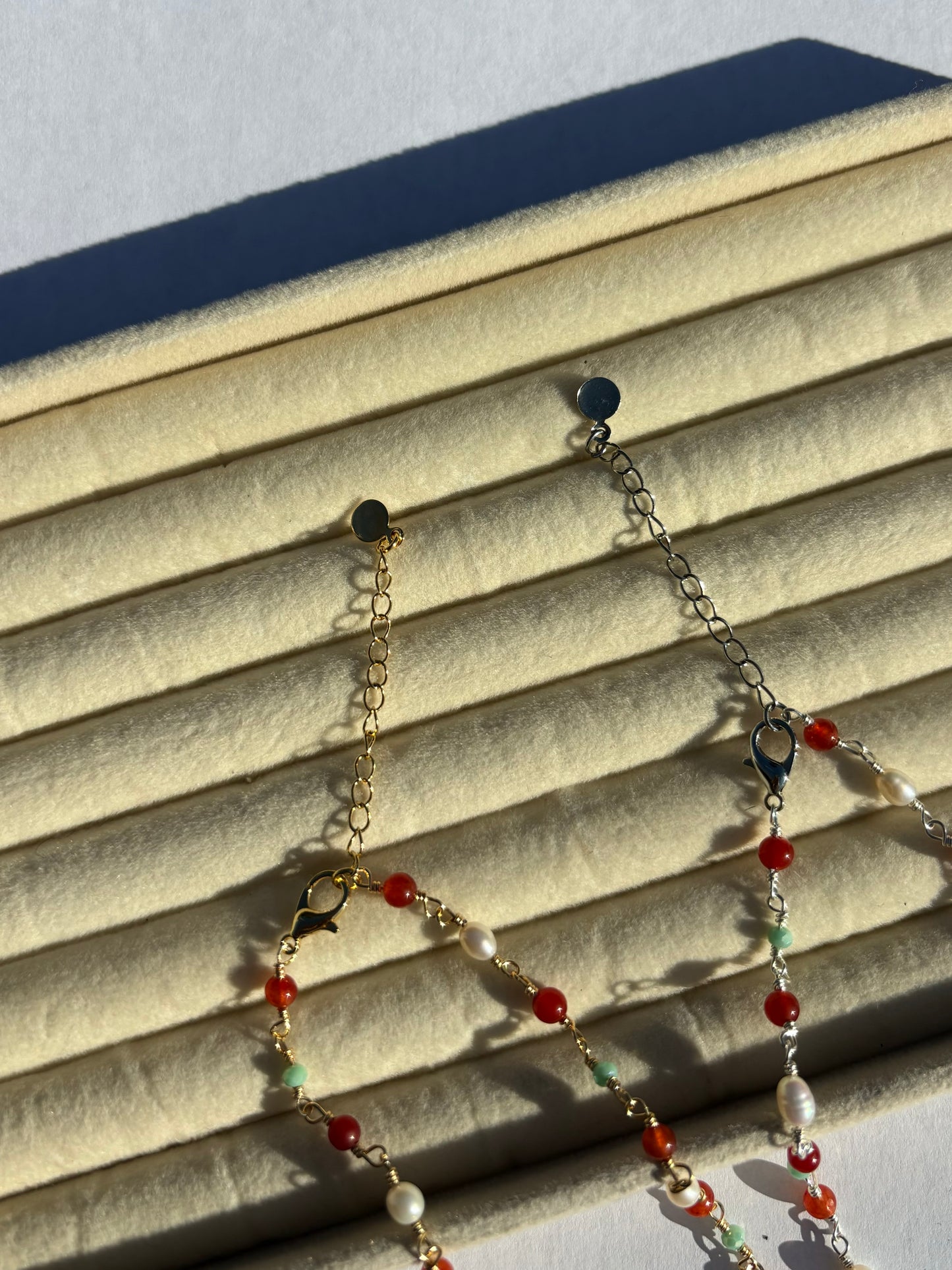 Spiral Starfish Bead Wire Necklaces