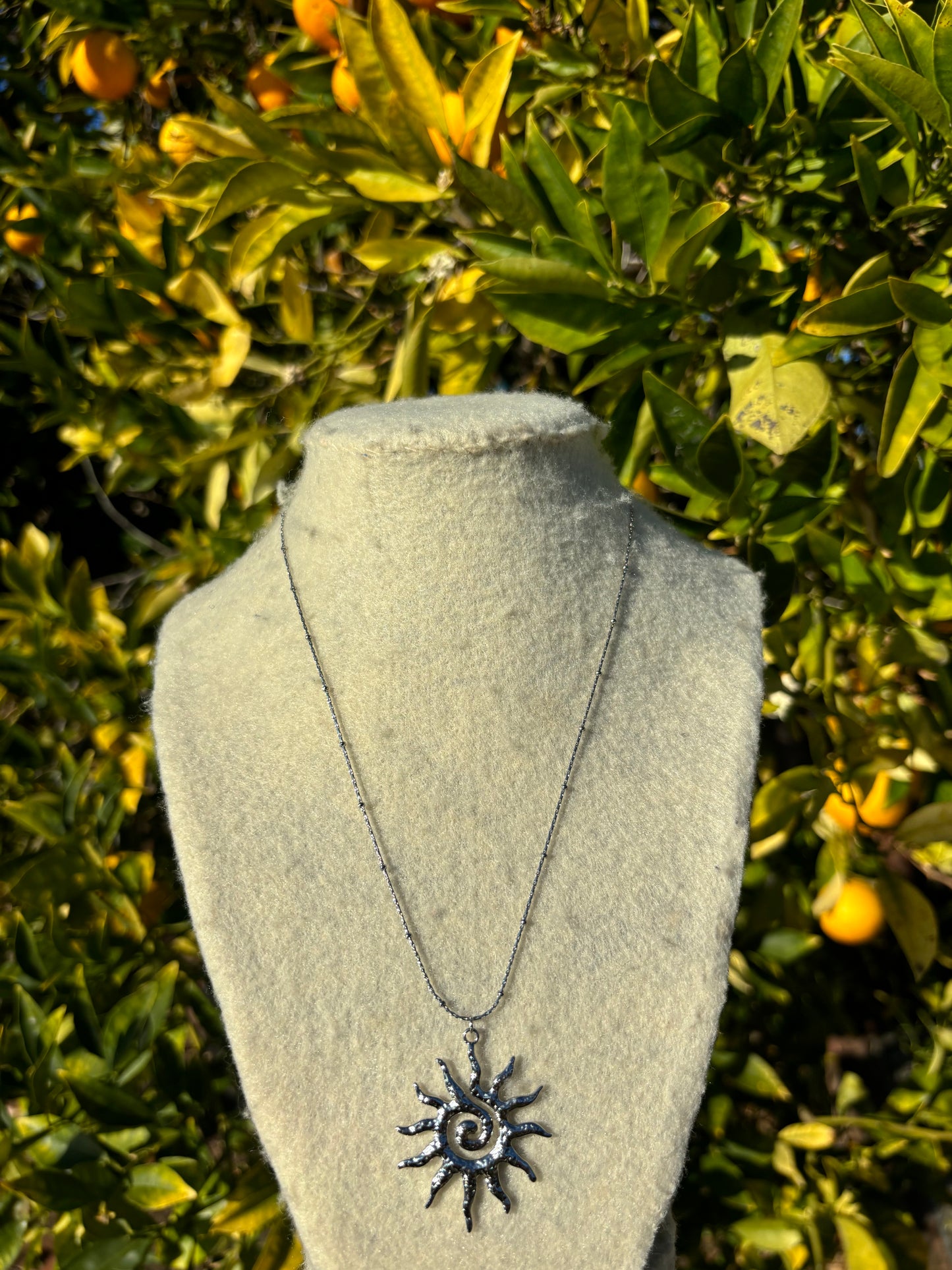 Spiral Sun Chain Necklaces