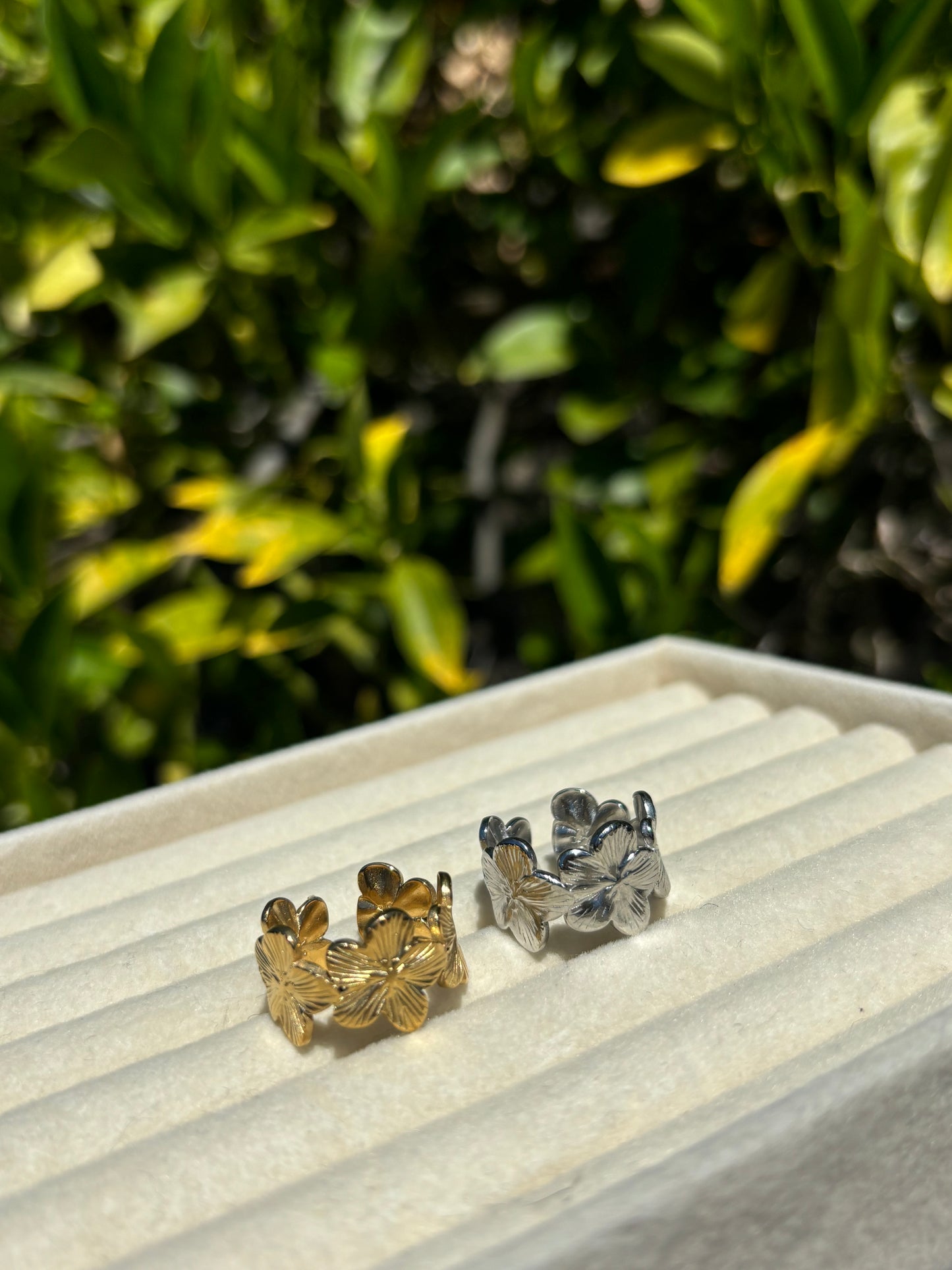 Flower Crown Adjustable Rings