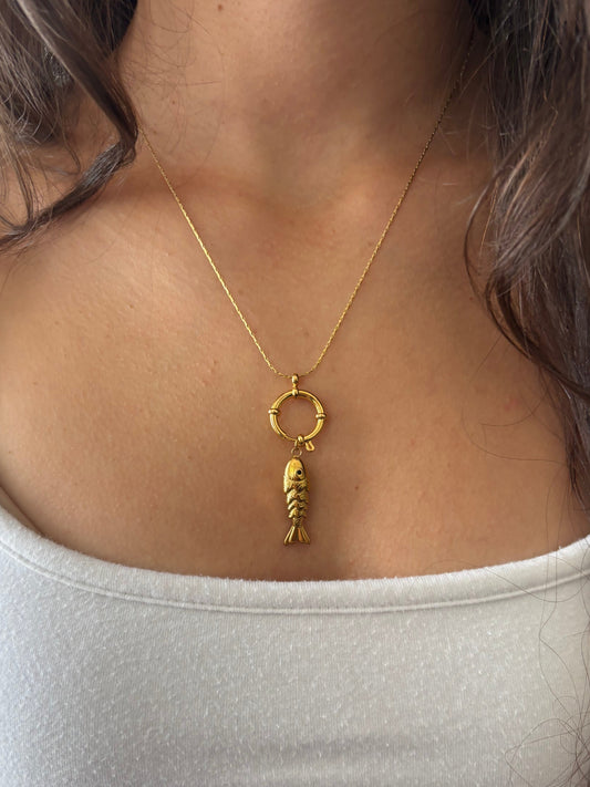 Golden Fish Necklace