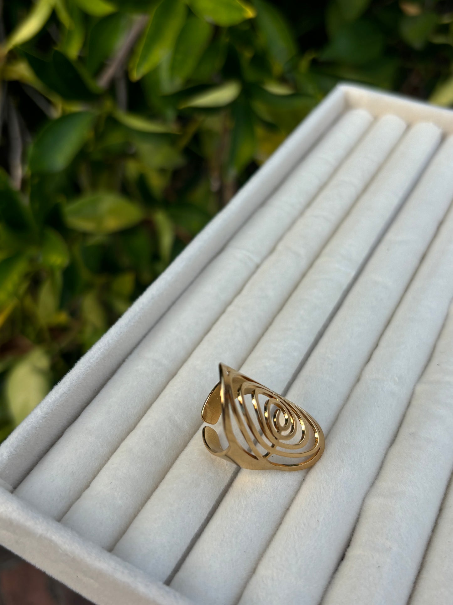 Chunky Spiral Gold Ring