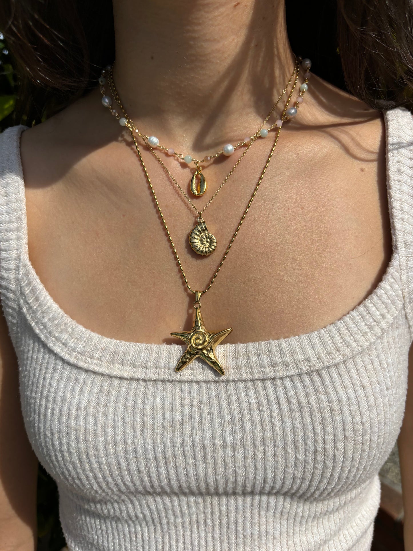 Conch Shell Chain Necklace