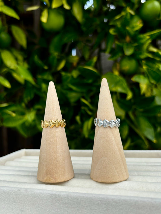 Seashell Adjustable Rings
