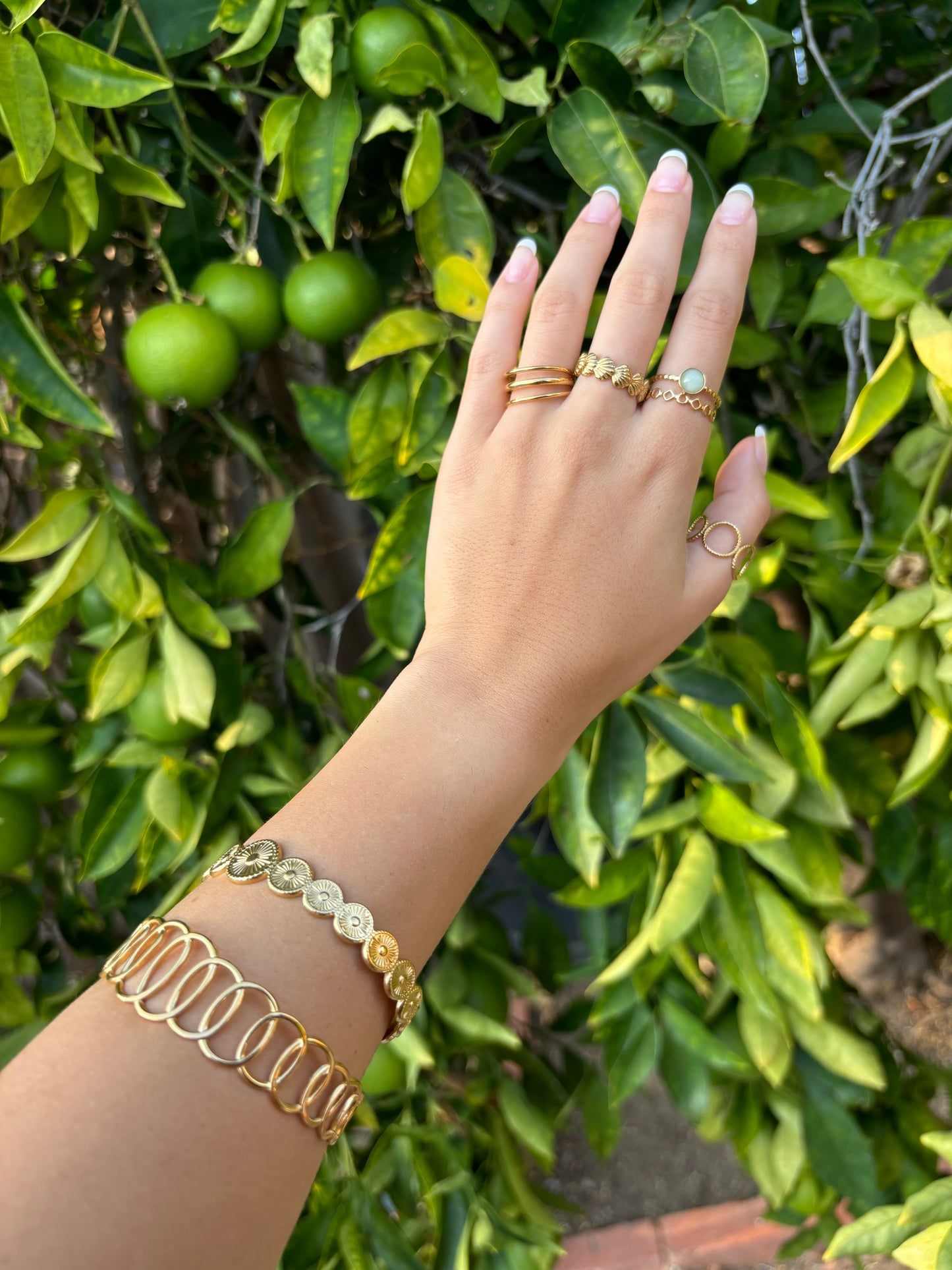Ellipse Gold Bangle Cuff