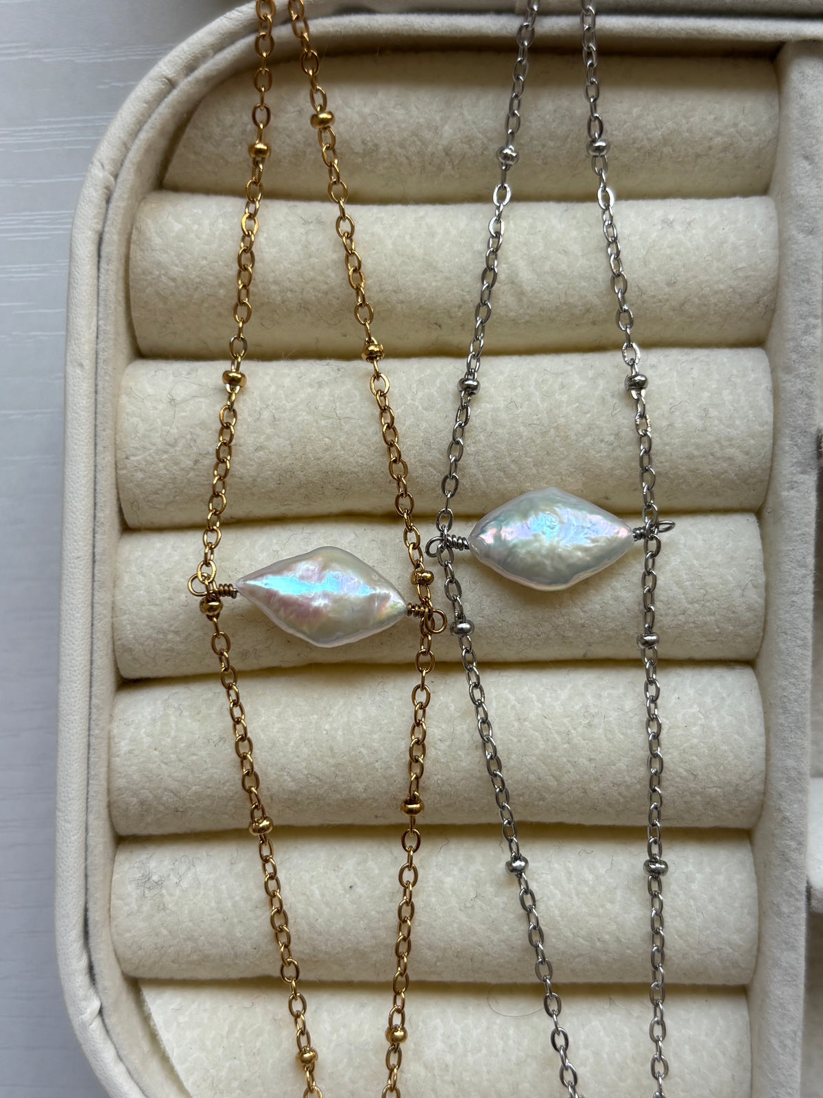 Diamond Pearl Bracelets