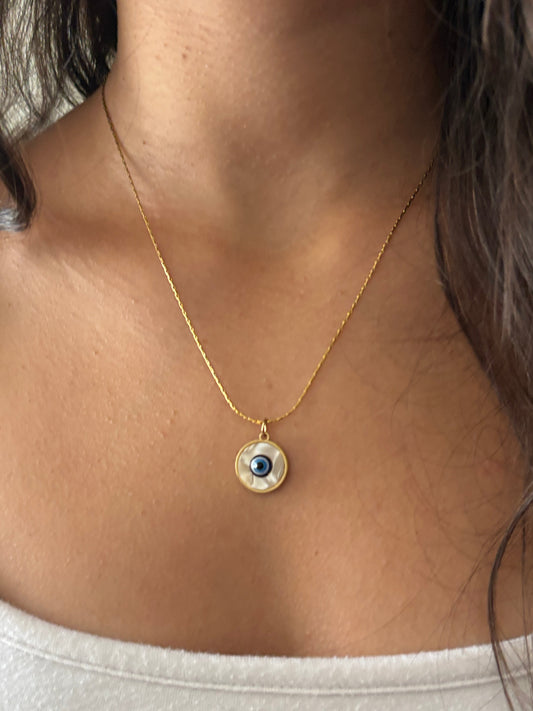 Evil Eye Gold Chain Necklace