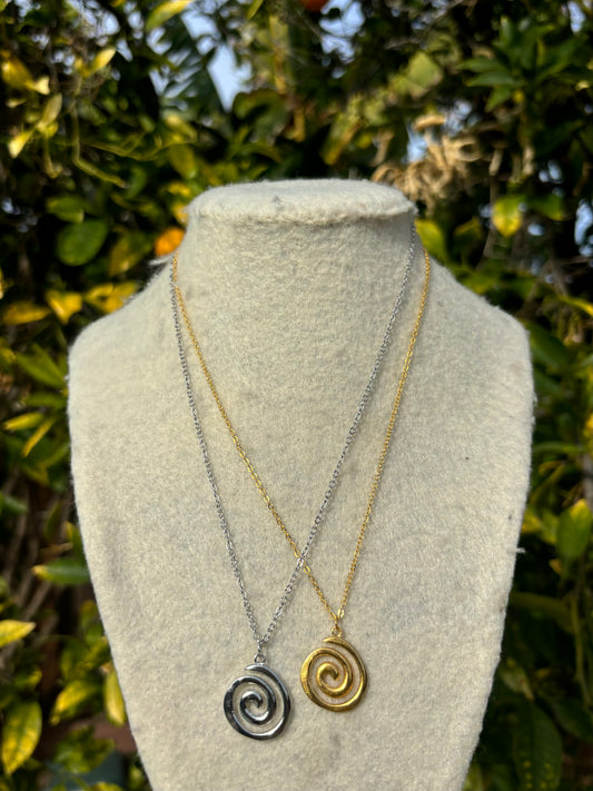 Spiral Chain Necklaces