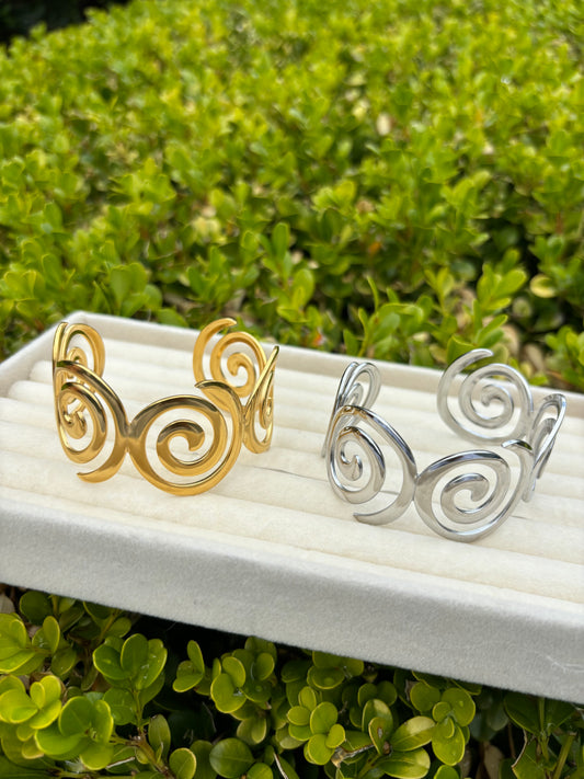 Spiral Bangle Cuff