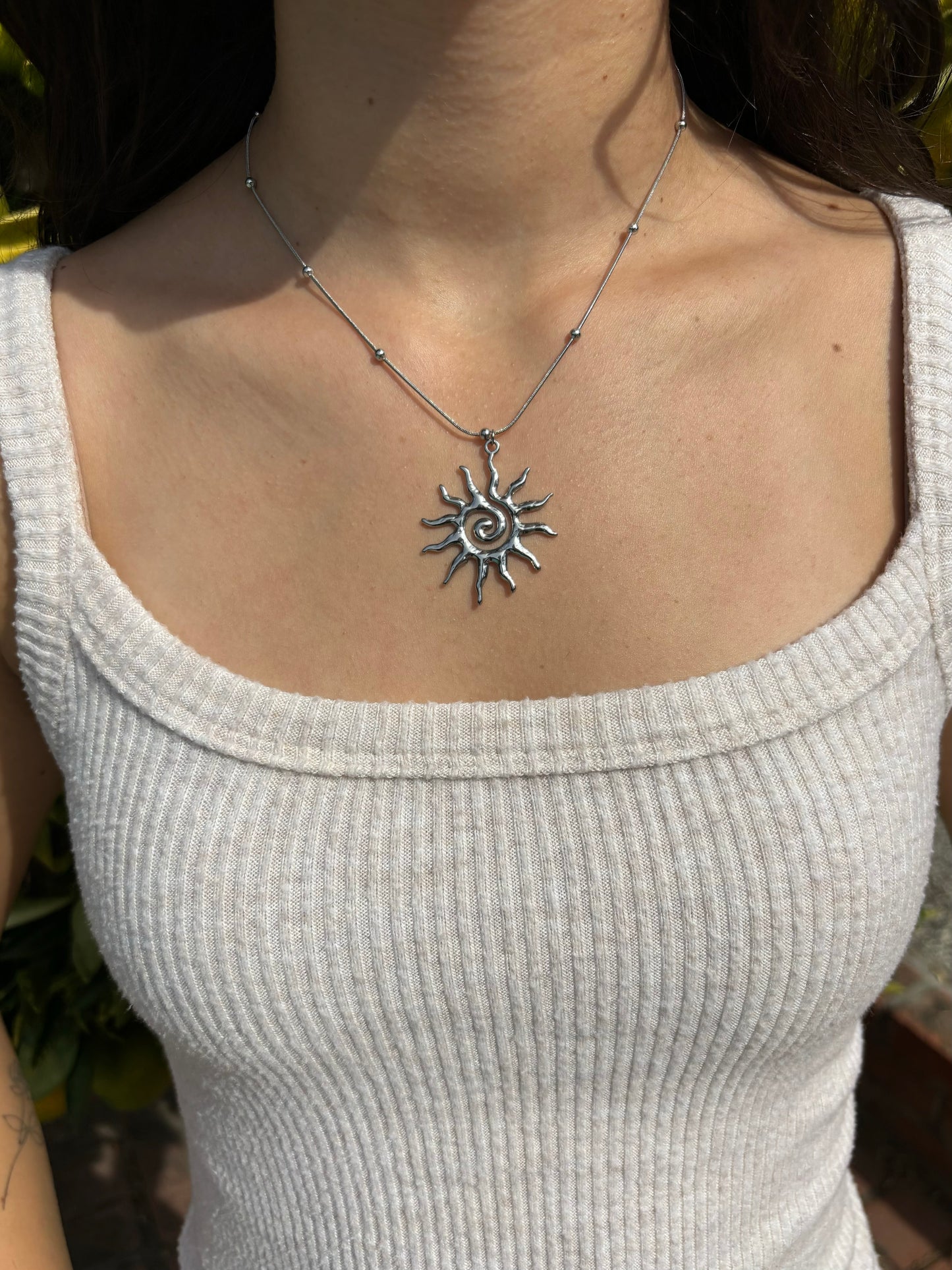 Spiral Sun Chain Necklaces