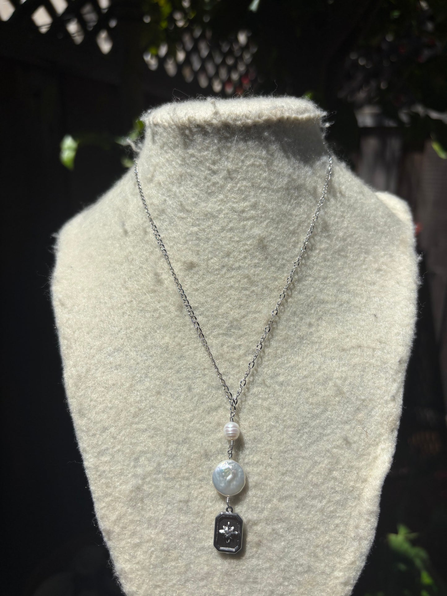 Triple Drop Pearl Chain Necklaces