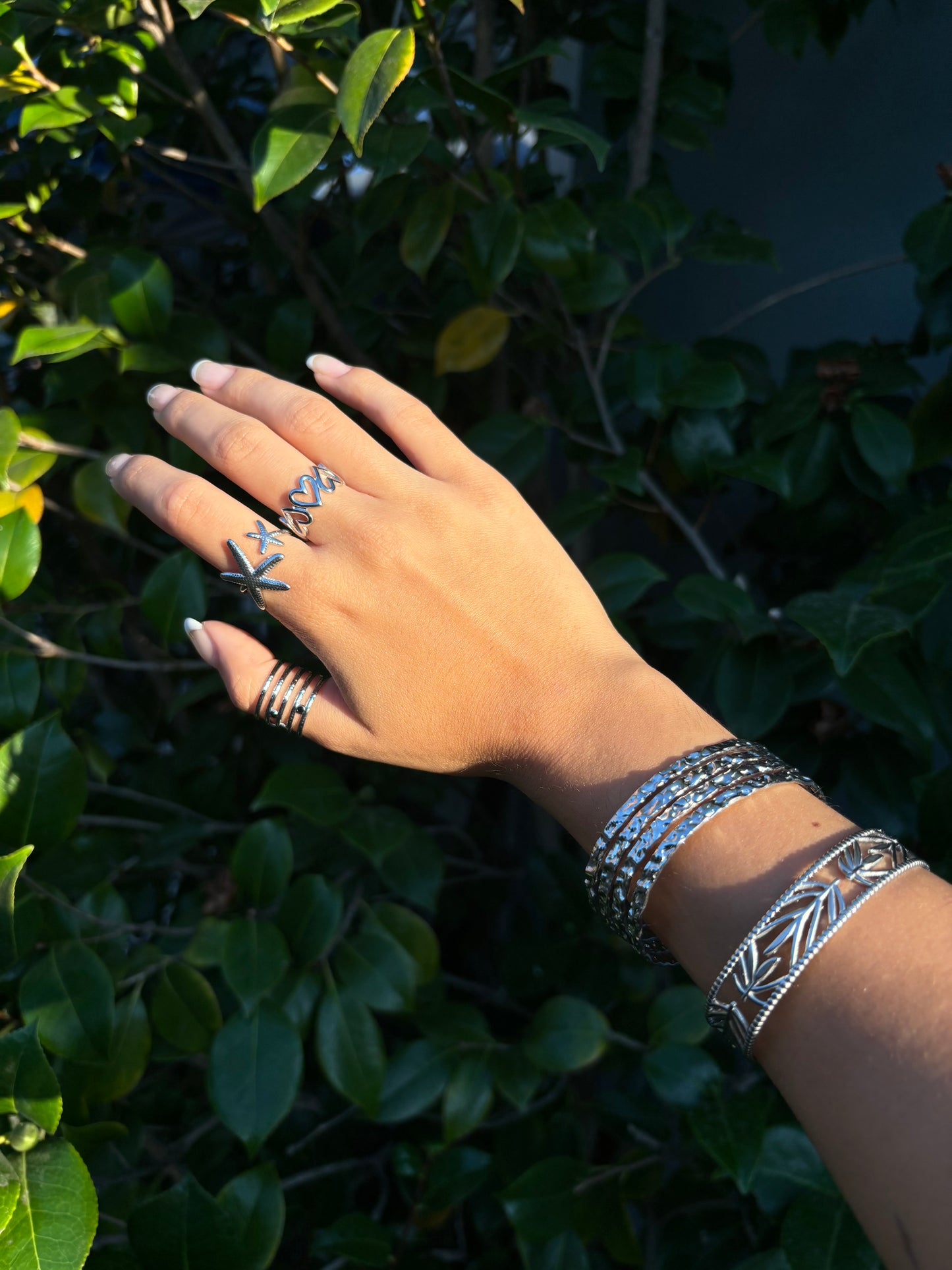 Hearts Adjustable Rings