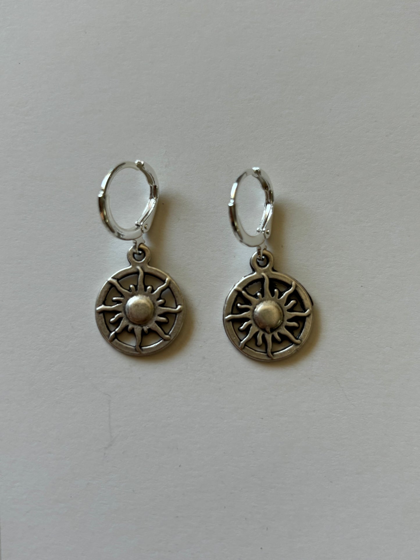Sunburst Huggie Earrings