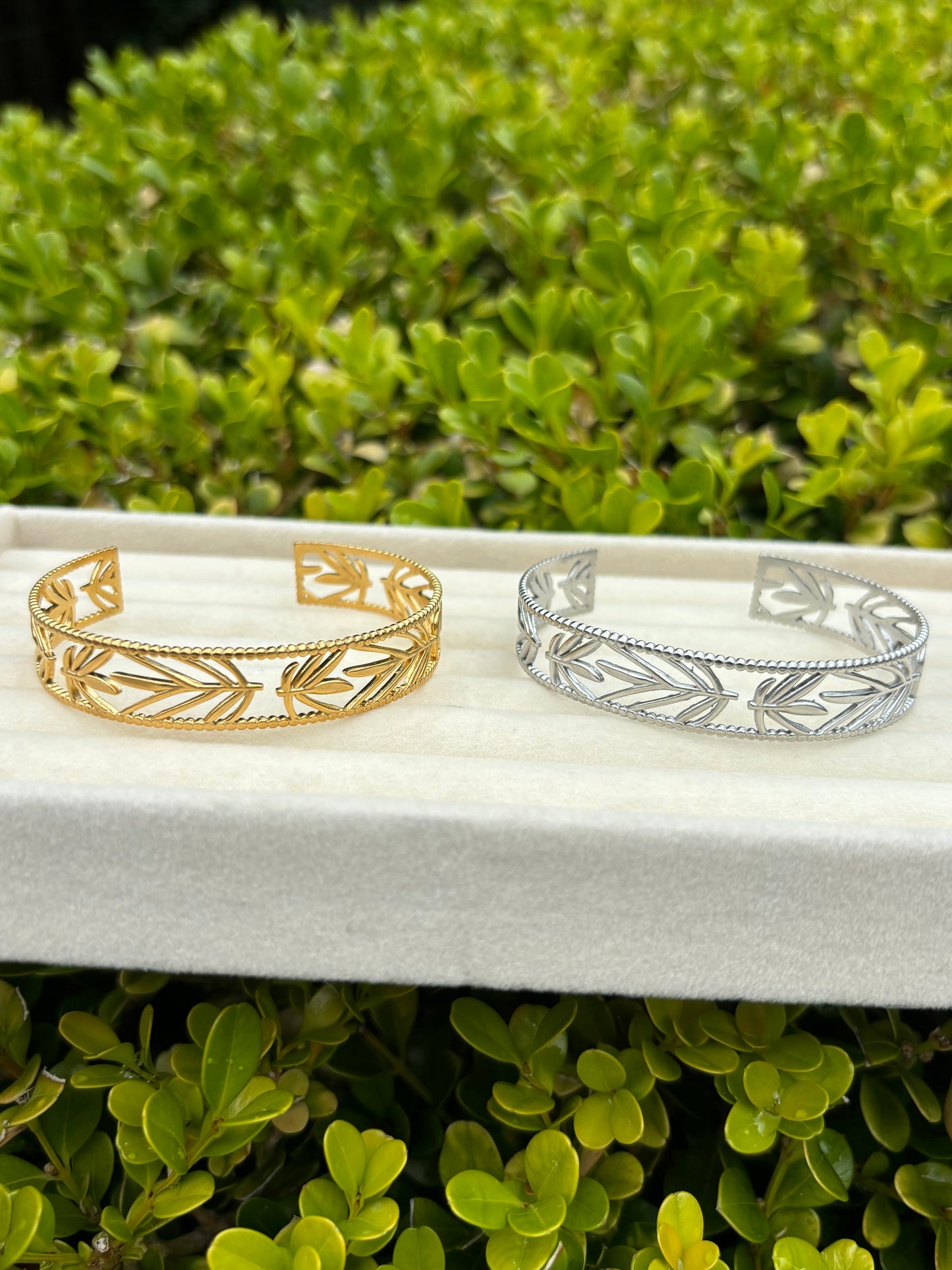 Leaf Bangle Cuff