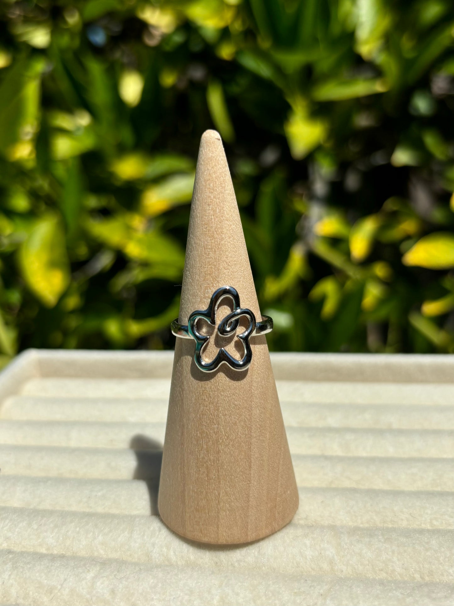Funky Flower Adjustable Rings