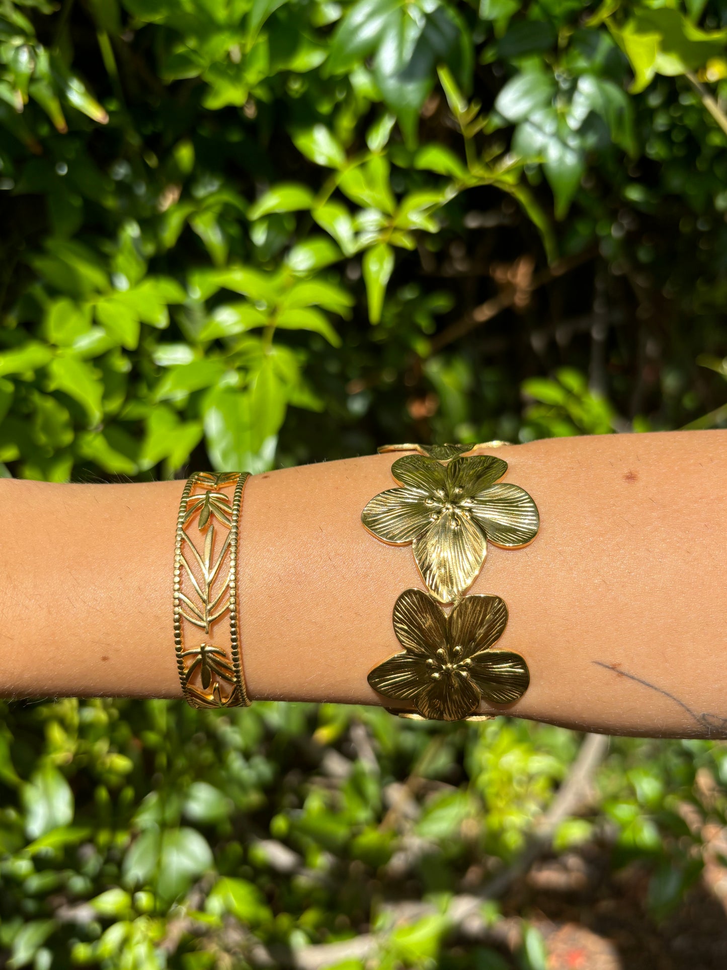 Leaf Bangle Cuff