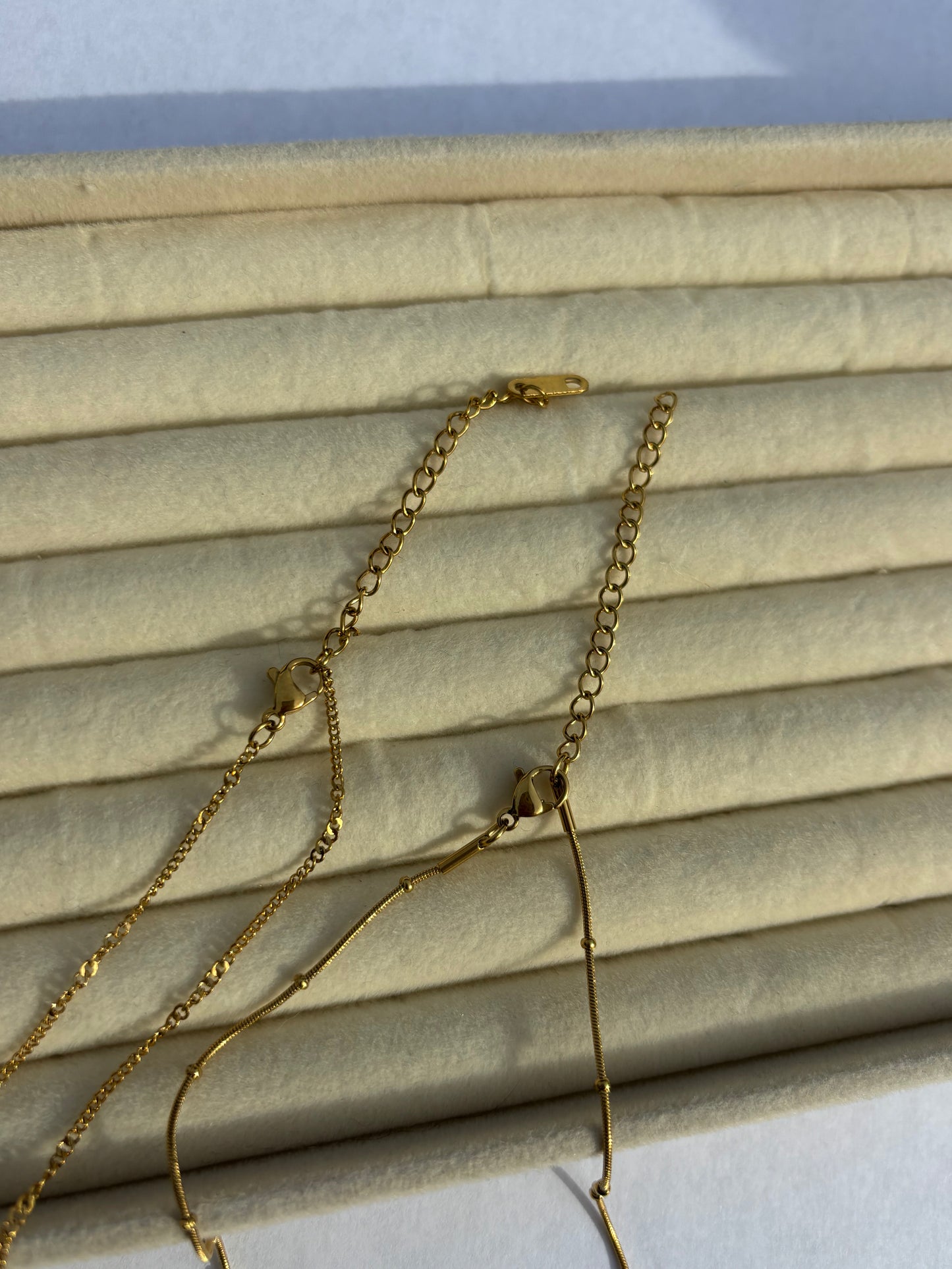 Blue Gemstone Gold Chain Necklace