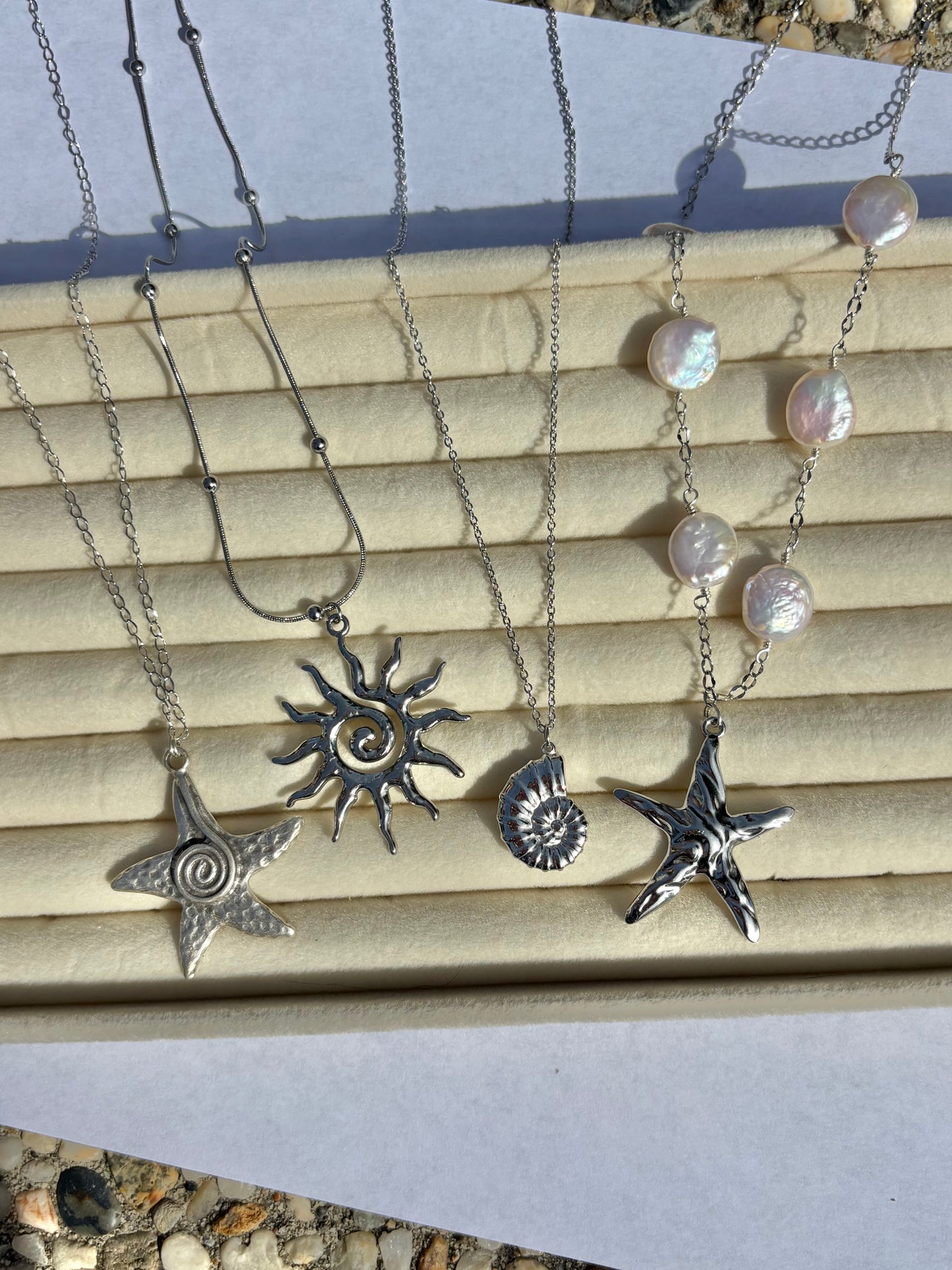 Spiral Sun Chain Necklaces