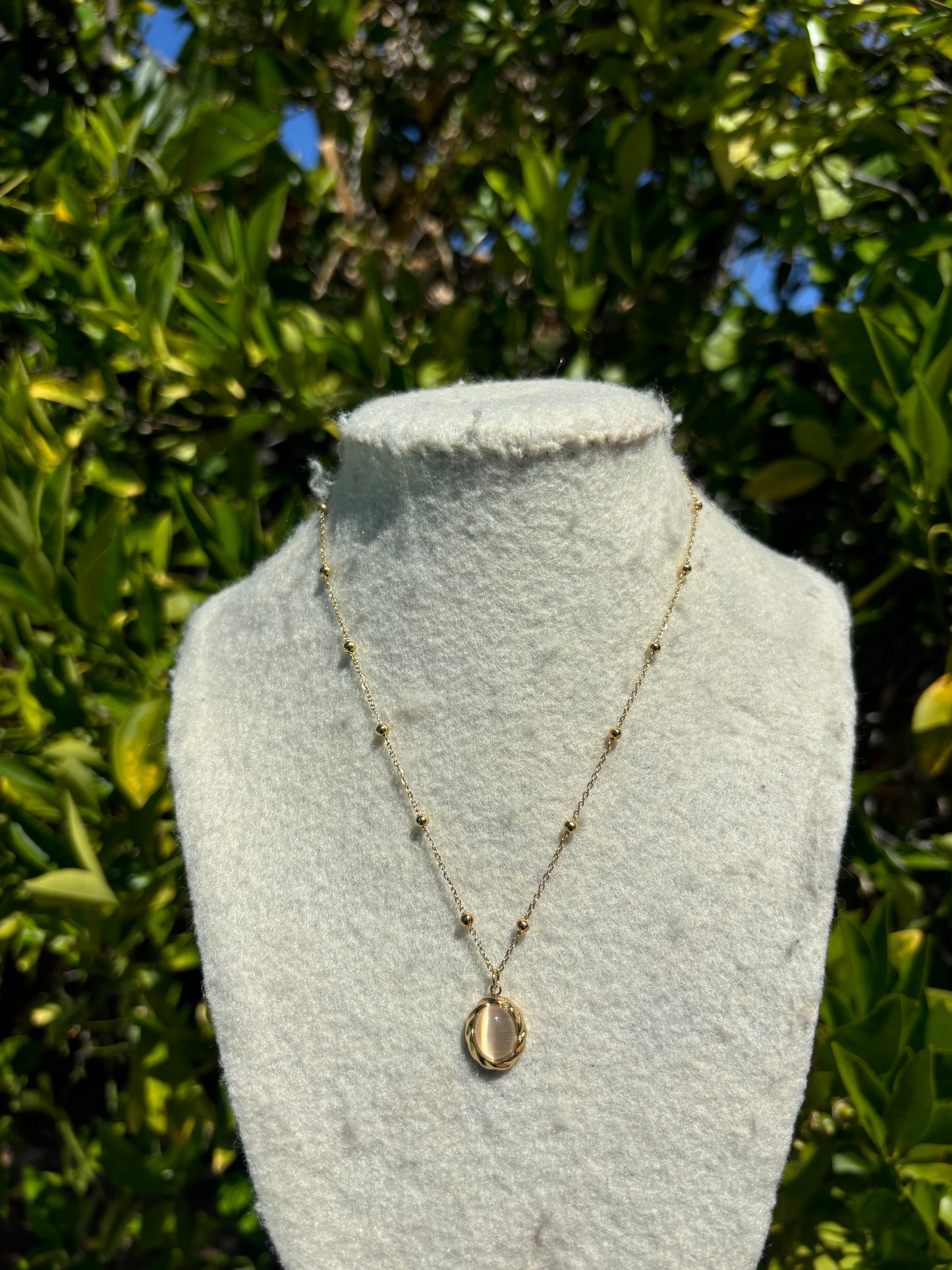 White Opal Chain Necklaces