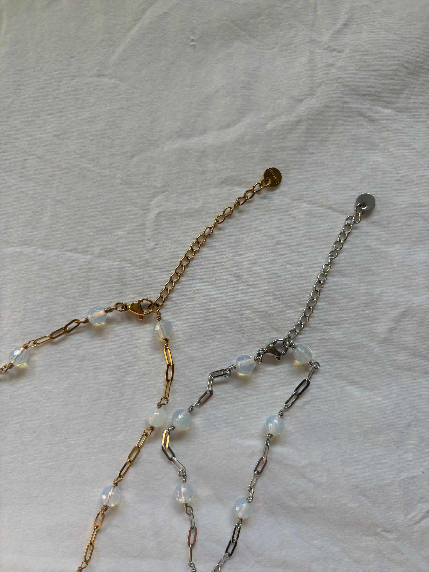 Starfish Opalite Wire Chain Necklaces