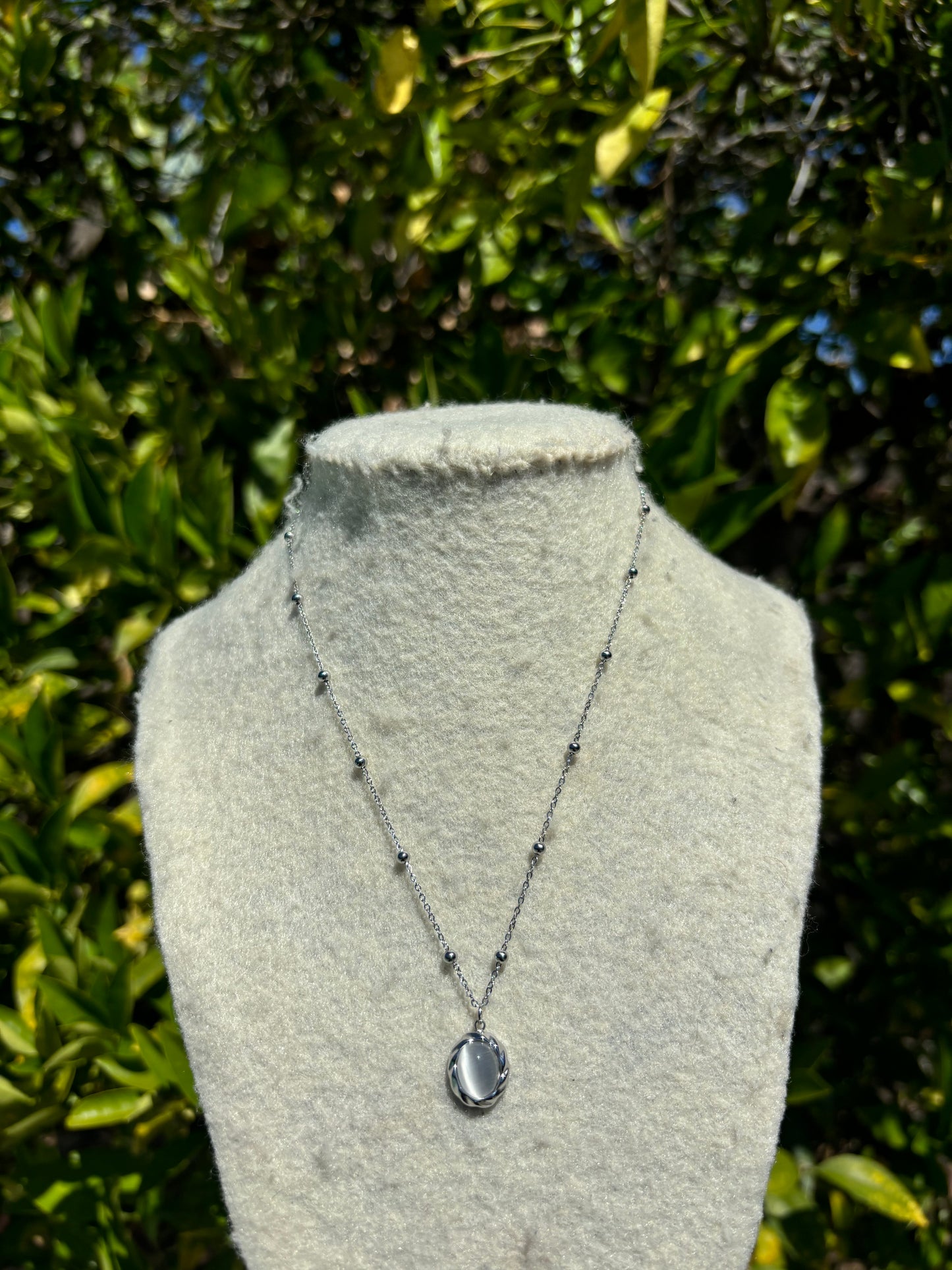White Opal Chain Necklaces