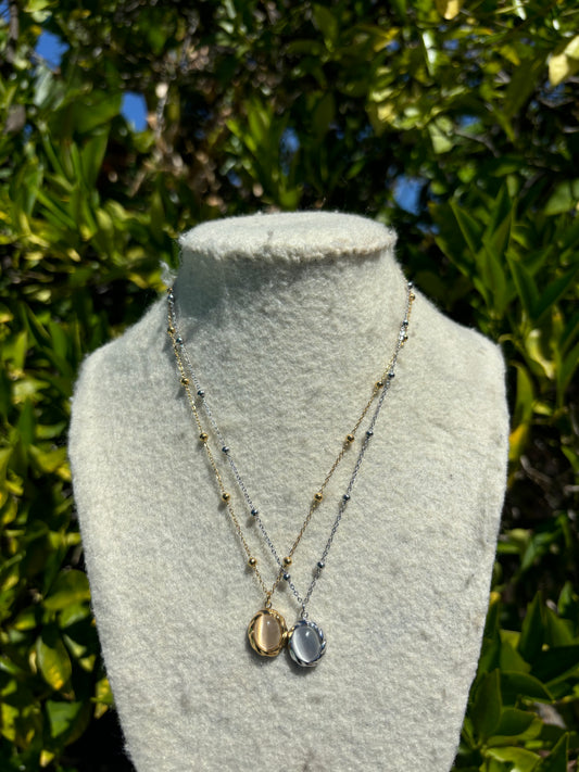 White Opal Chain Necklaces