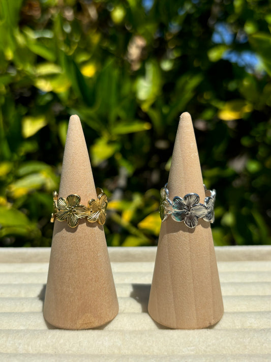Flower Crown Adjustable Rings