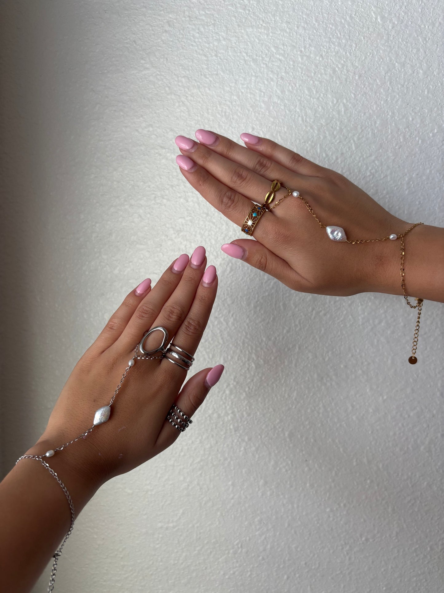 Diamond Pearl Handchain