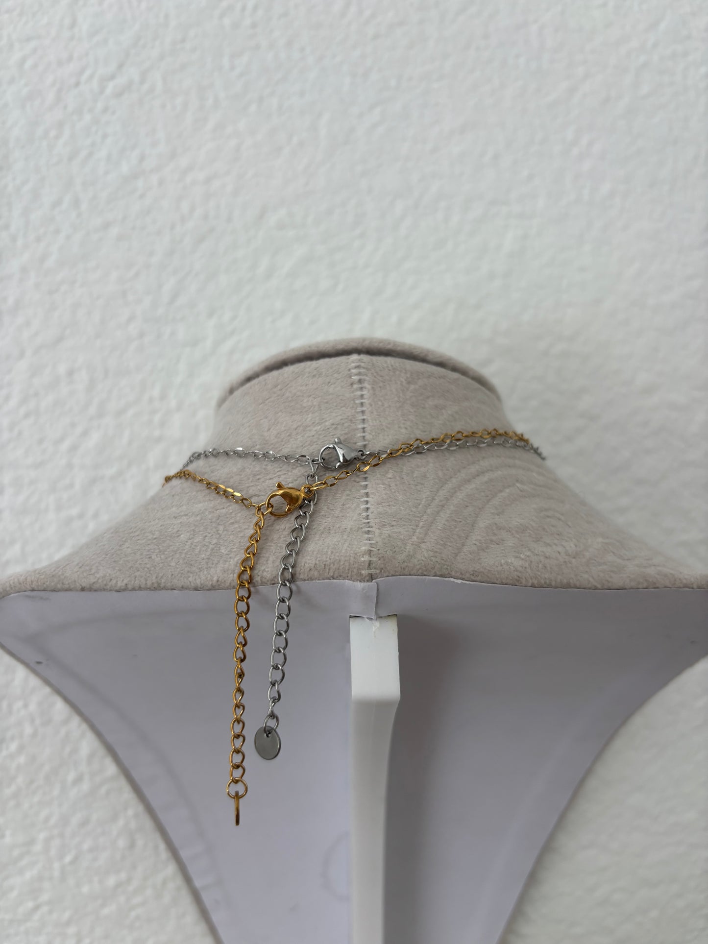 Pearl Drop Half Chain Necklaces