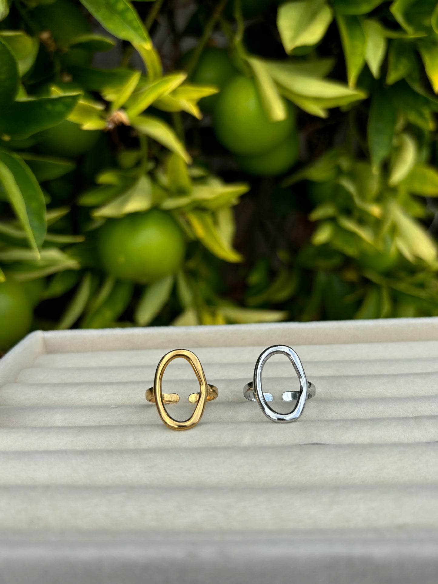 Oval Adjustable Rings