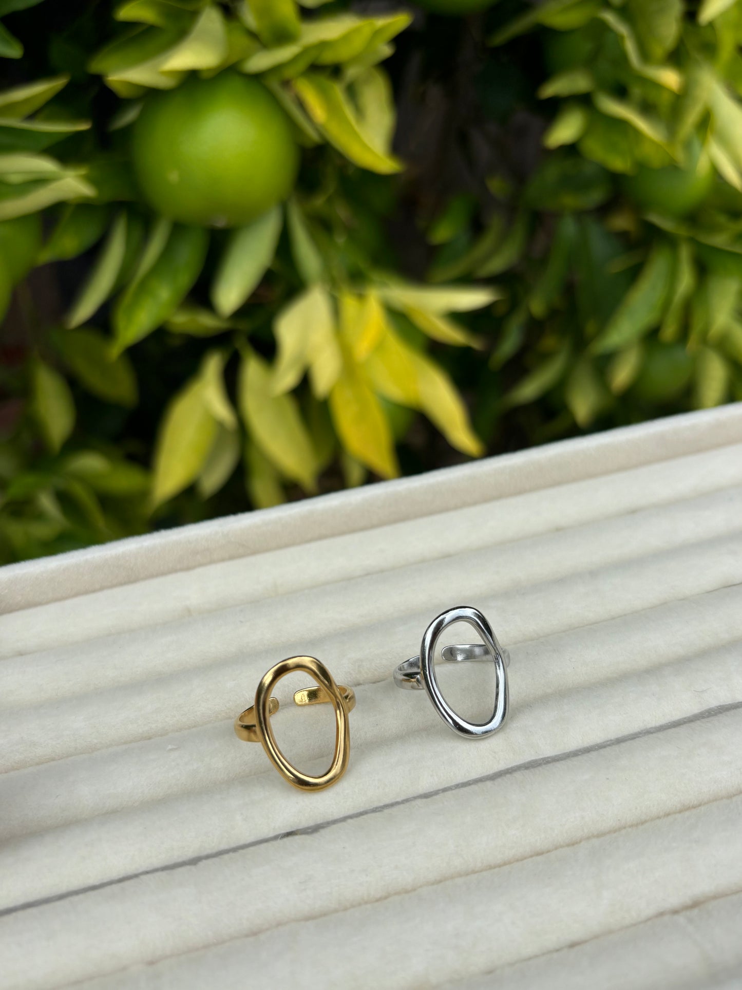 Oval Adjustable Rings