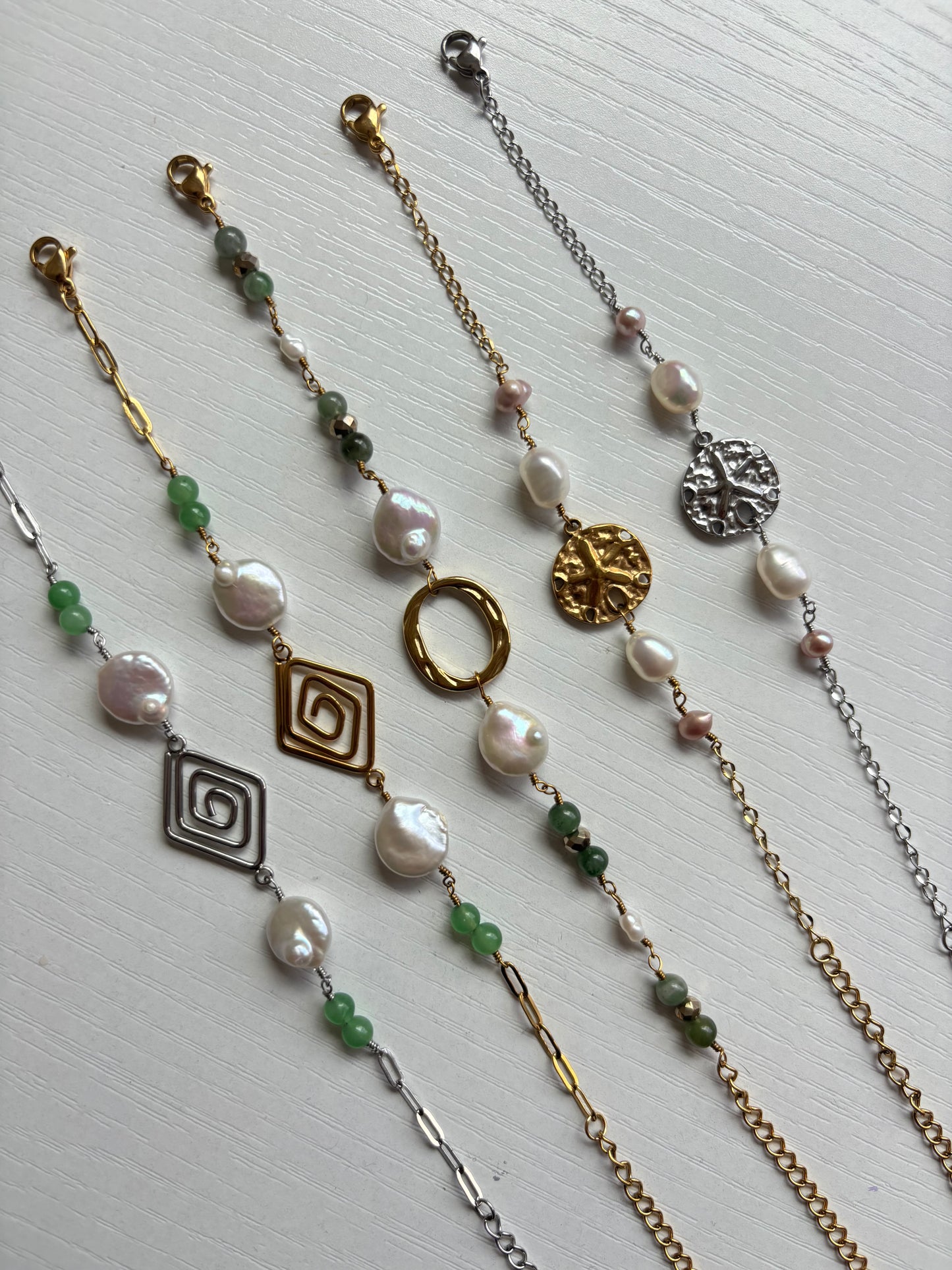 Diamond Spiral Wire Bracelets