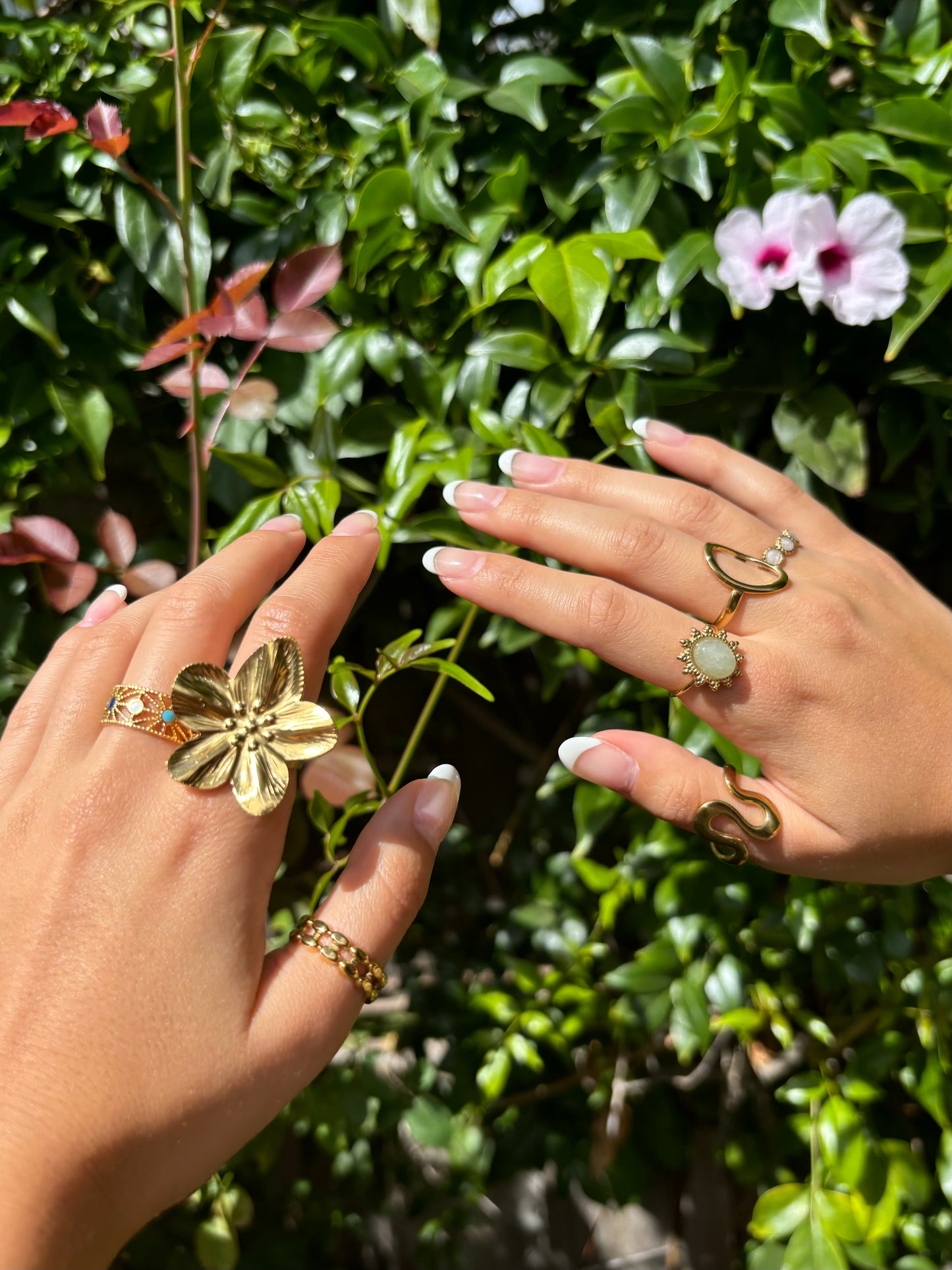 Chunky Flower Rings