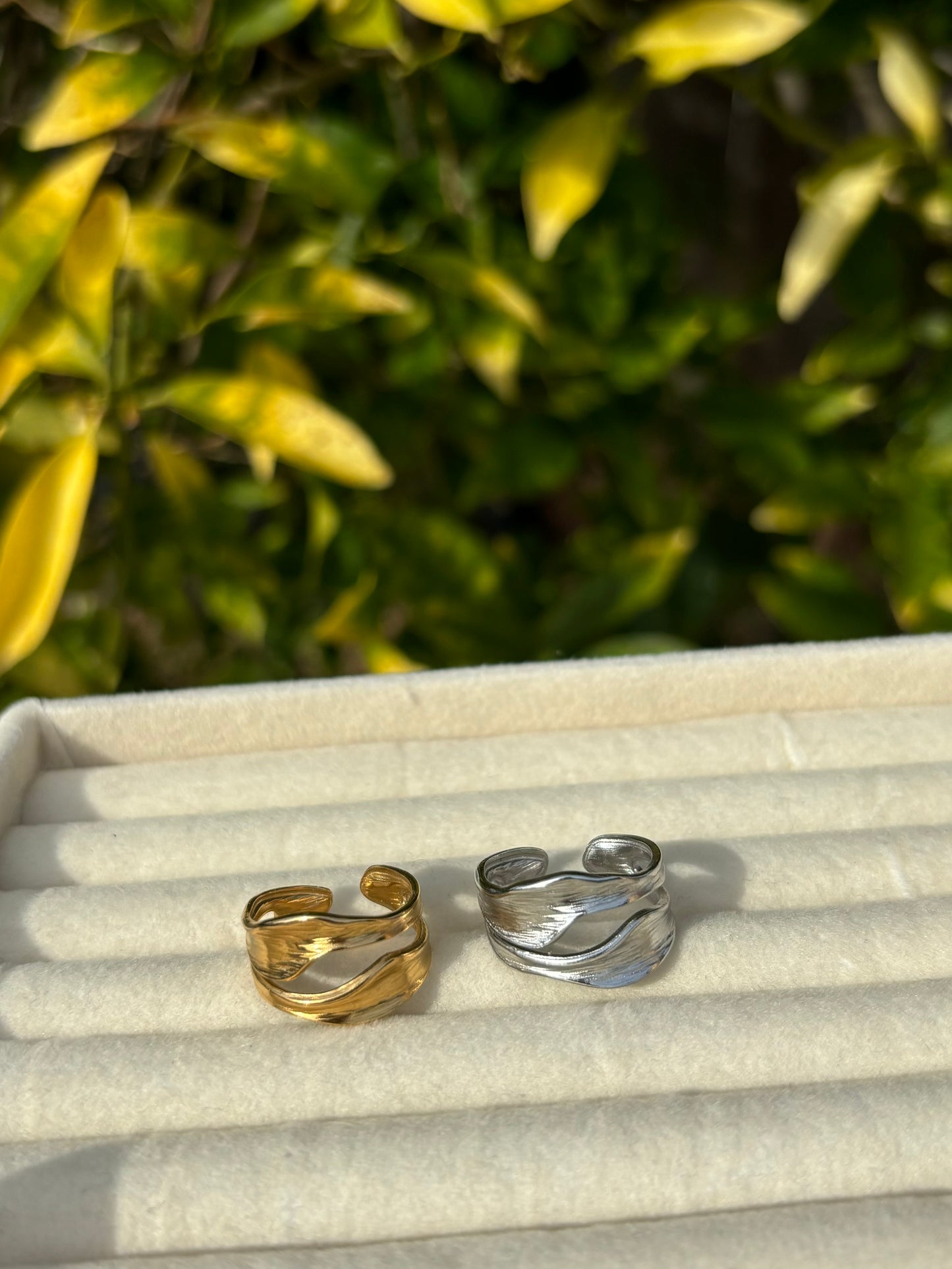 Ripple Adjustable Rings
