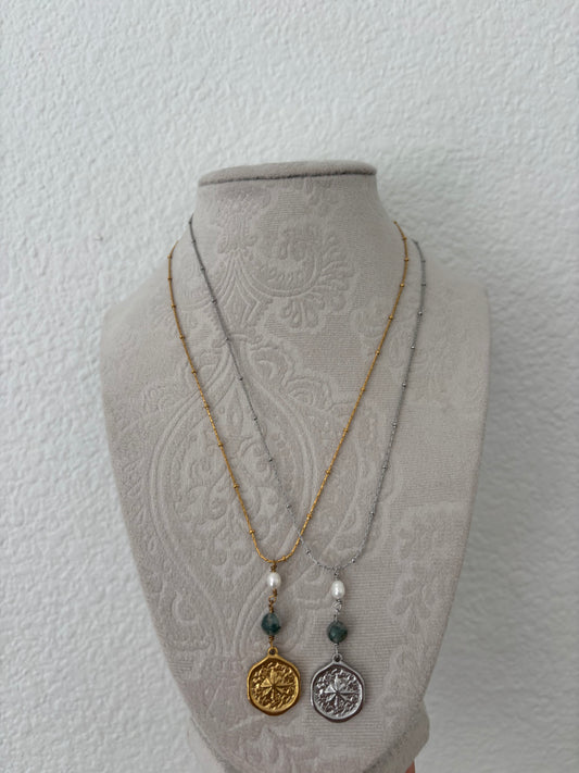 NorthStar Pearl Green Drop Necklaces
