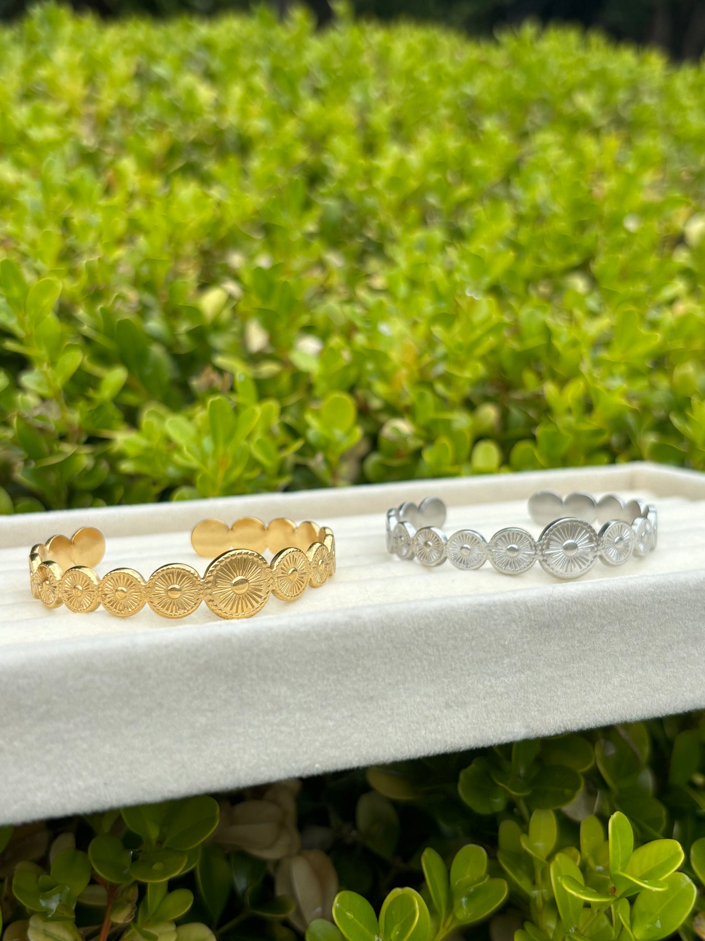 Sunburst Bangle Cuff