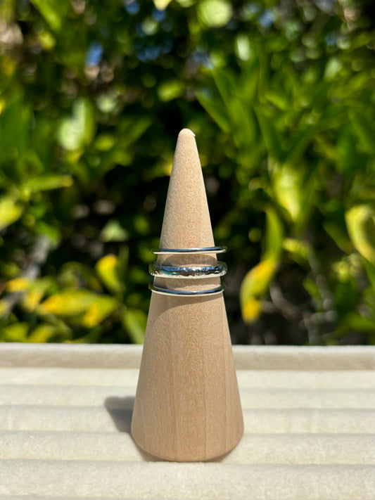 Linear Silver Ring