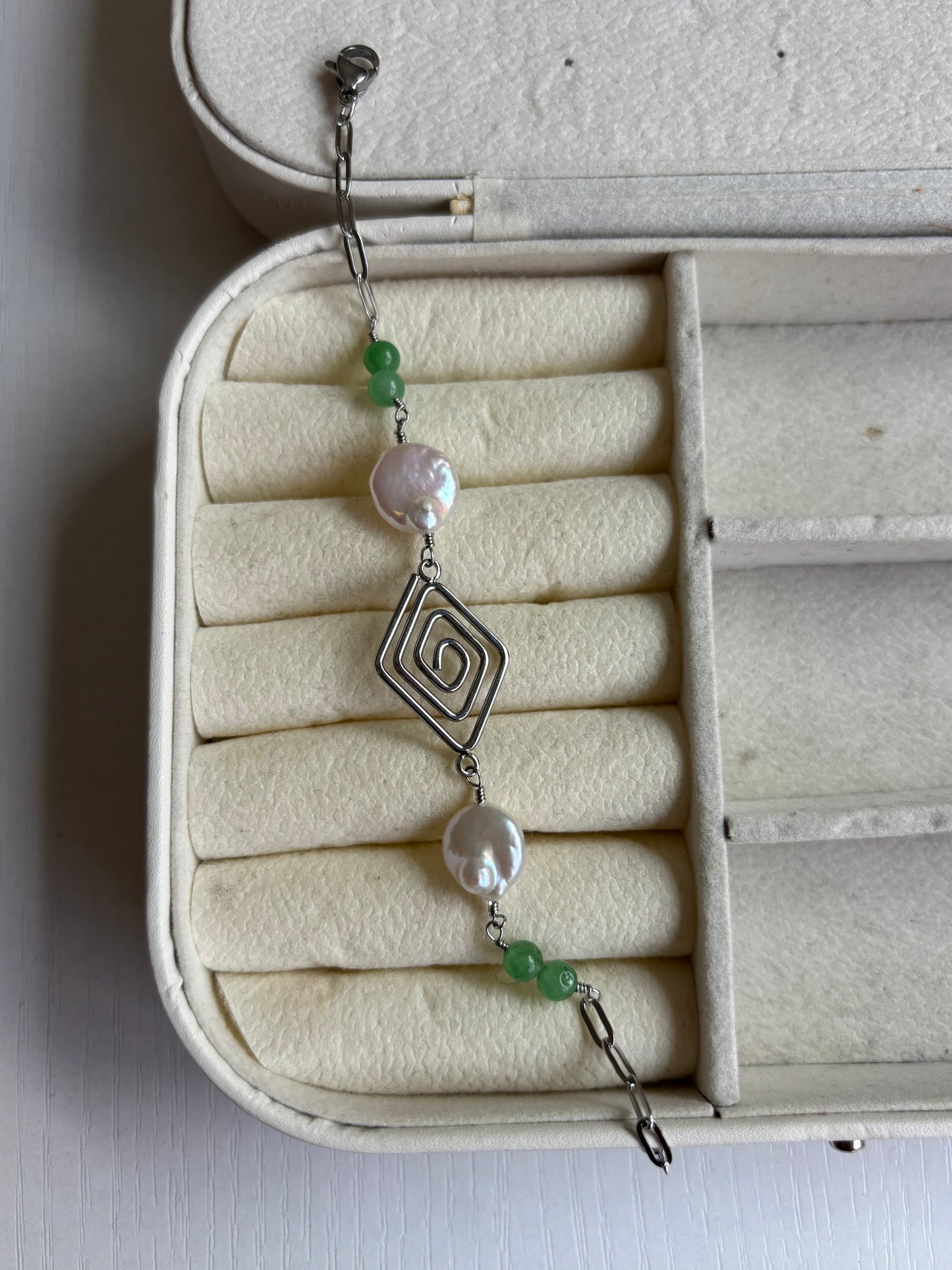 Diamond Spiral Wire Bracelets