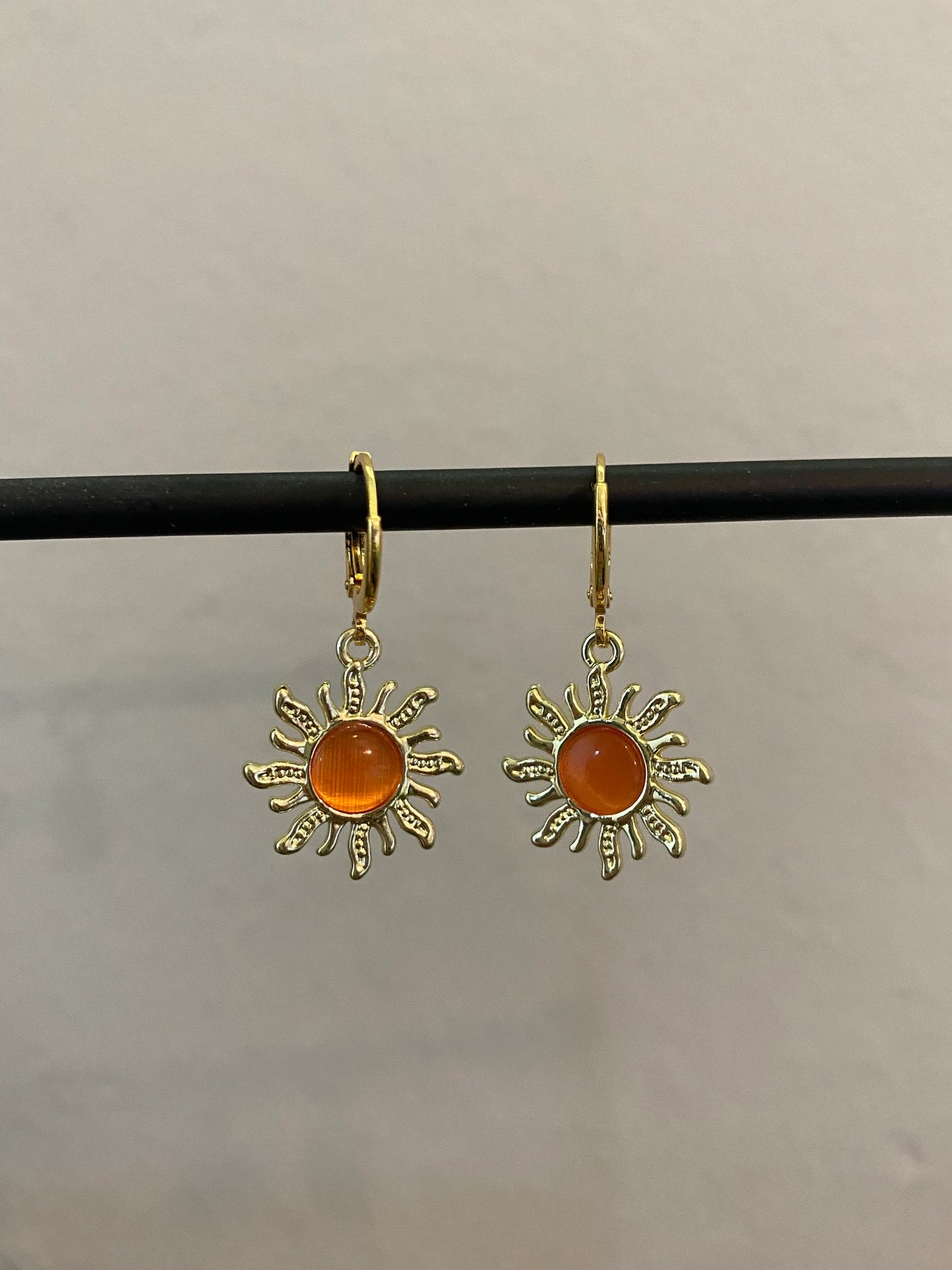 Sun Gold Huggie Earrings