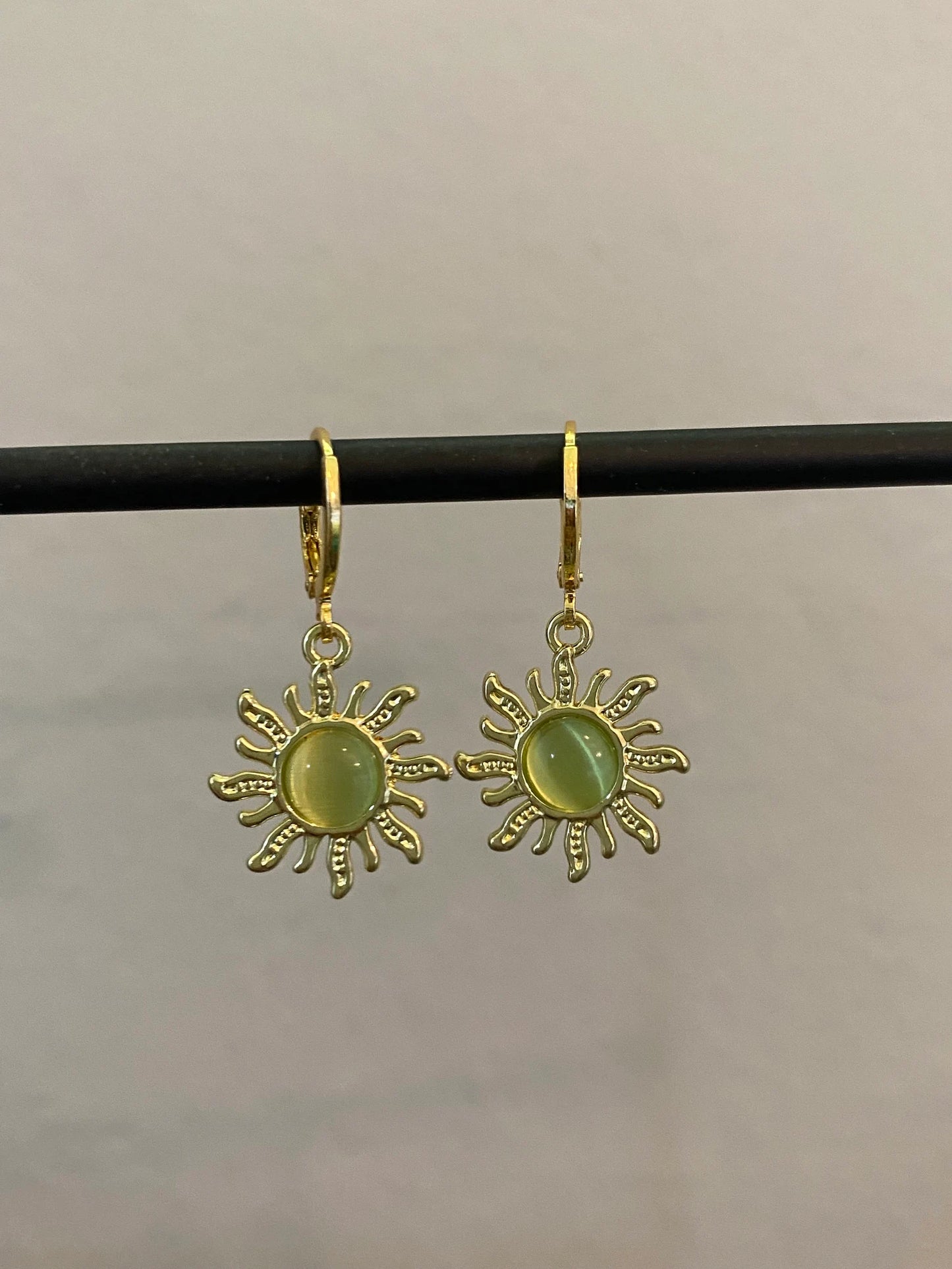 Sun Gold Huggie Earrings