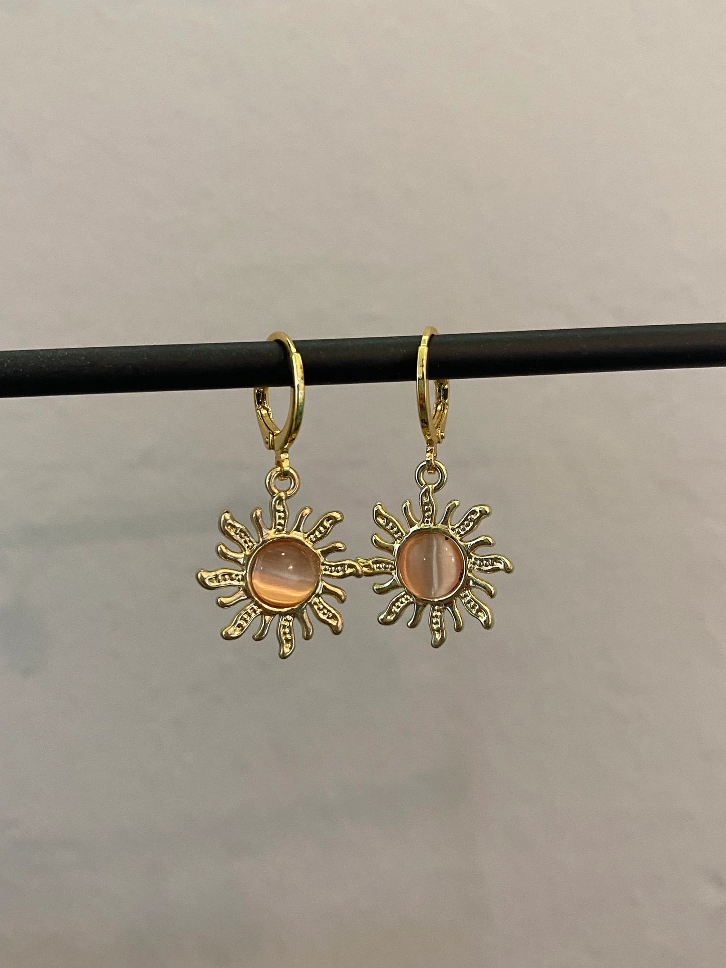 Sun Gold Huggie Earrings