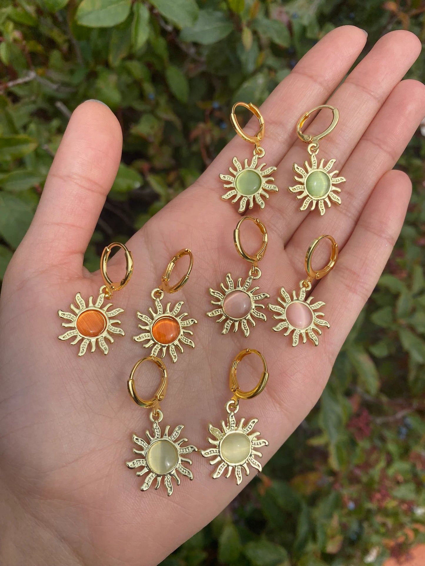 Sun Gold Huggie Earrings