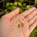 Mini Spiral Gold Huggie Earrings