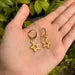 Star Gold Huggie Earrings
