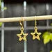 Star Gold Huggie Earrings